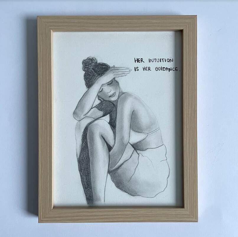 Subtle sketch of a woman 6
