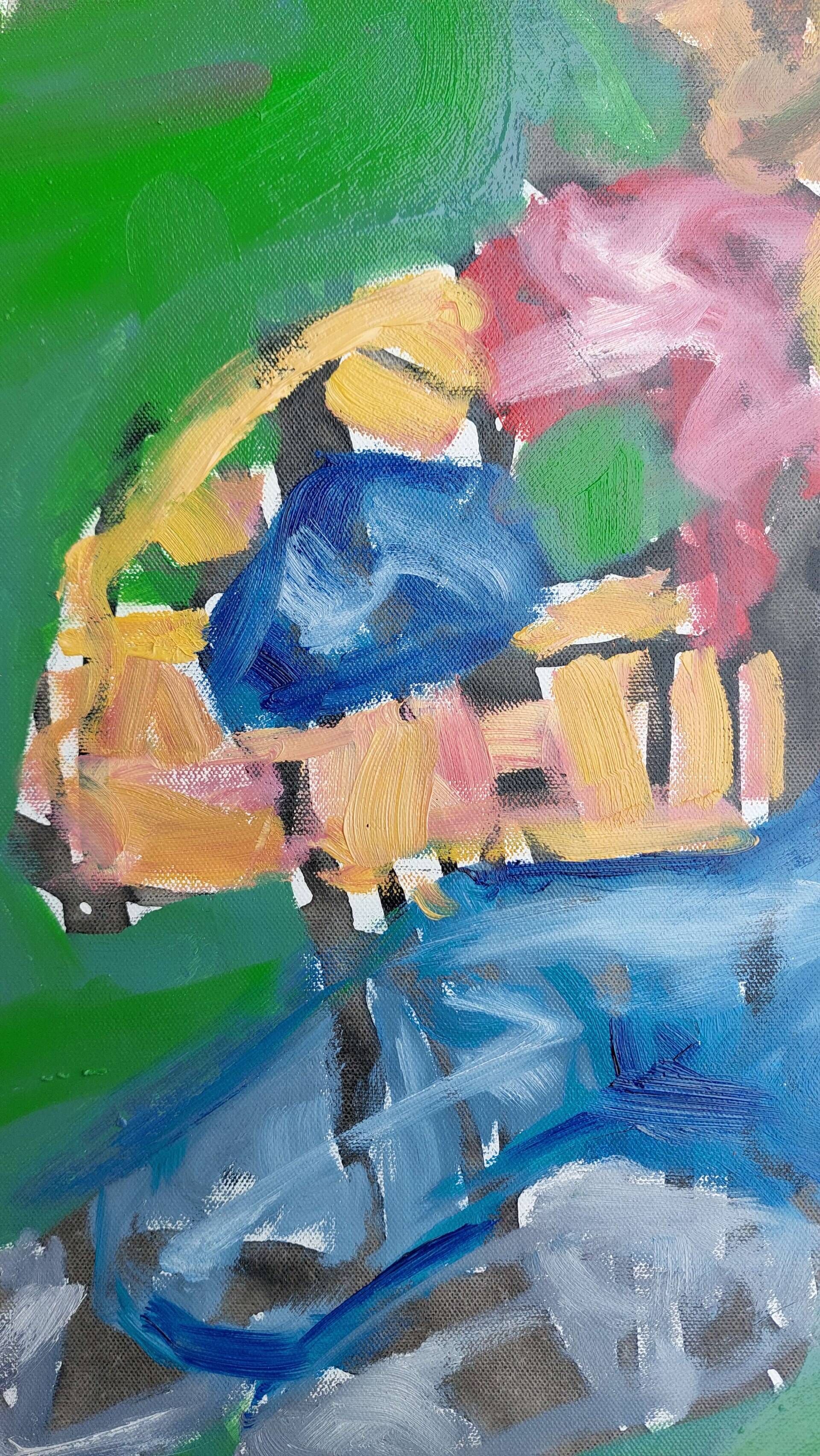 Im Gras sitzend  - Alexander Straub 3