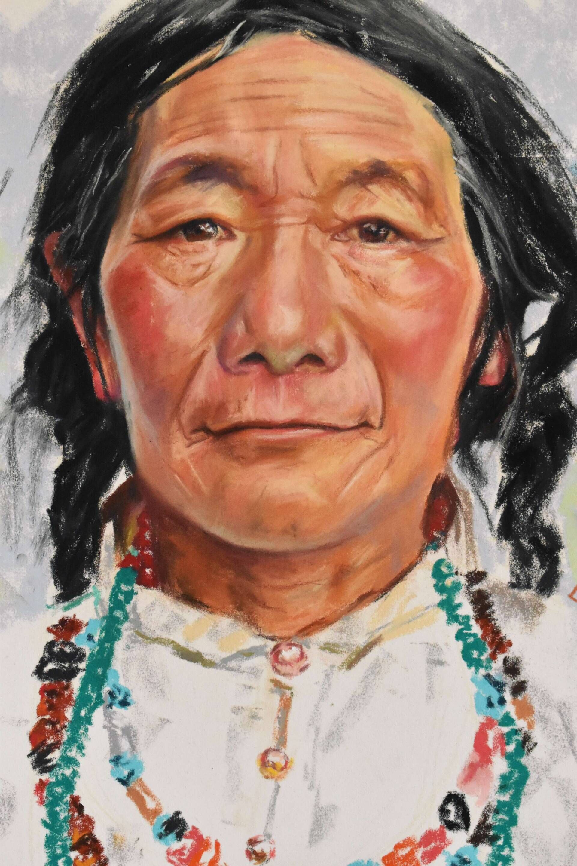Native American woman  - Elza Slo 1