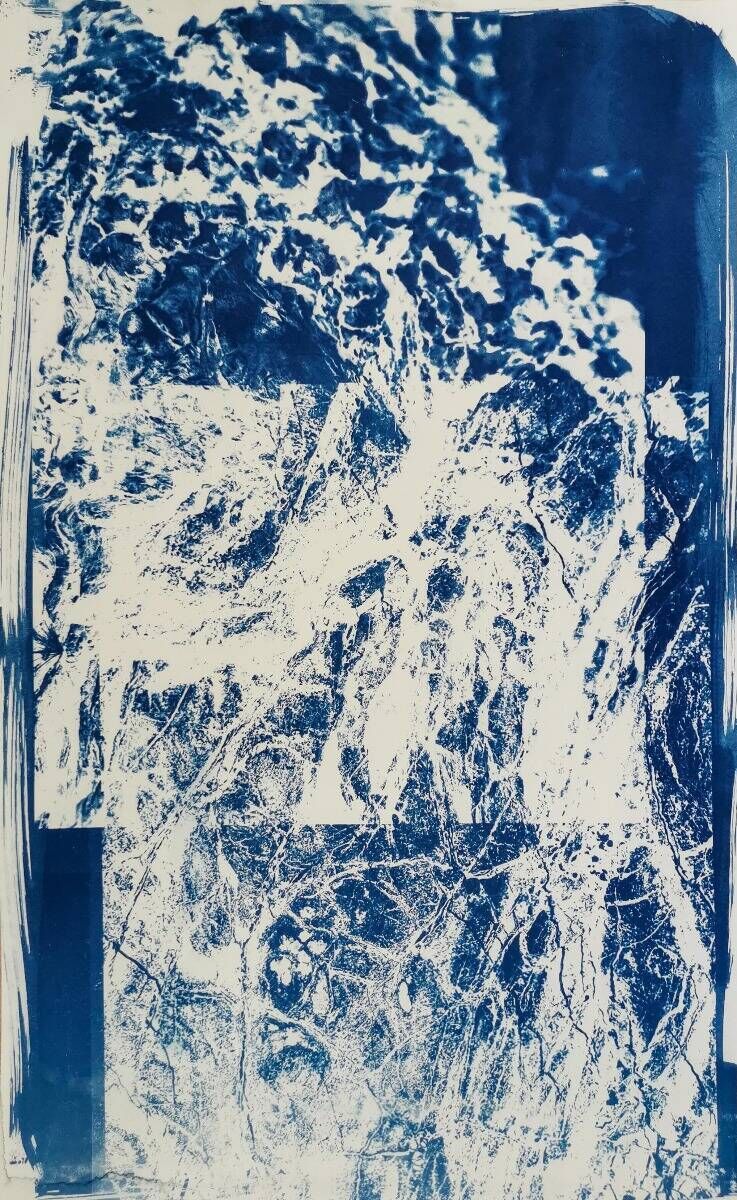 Abstract cyanoprint