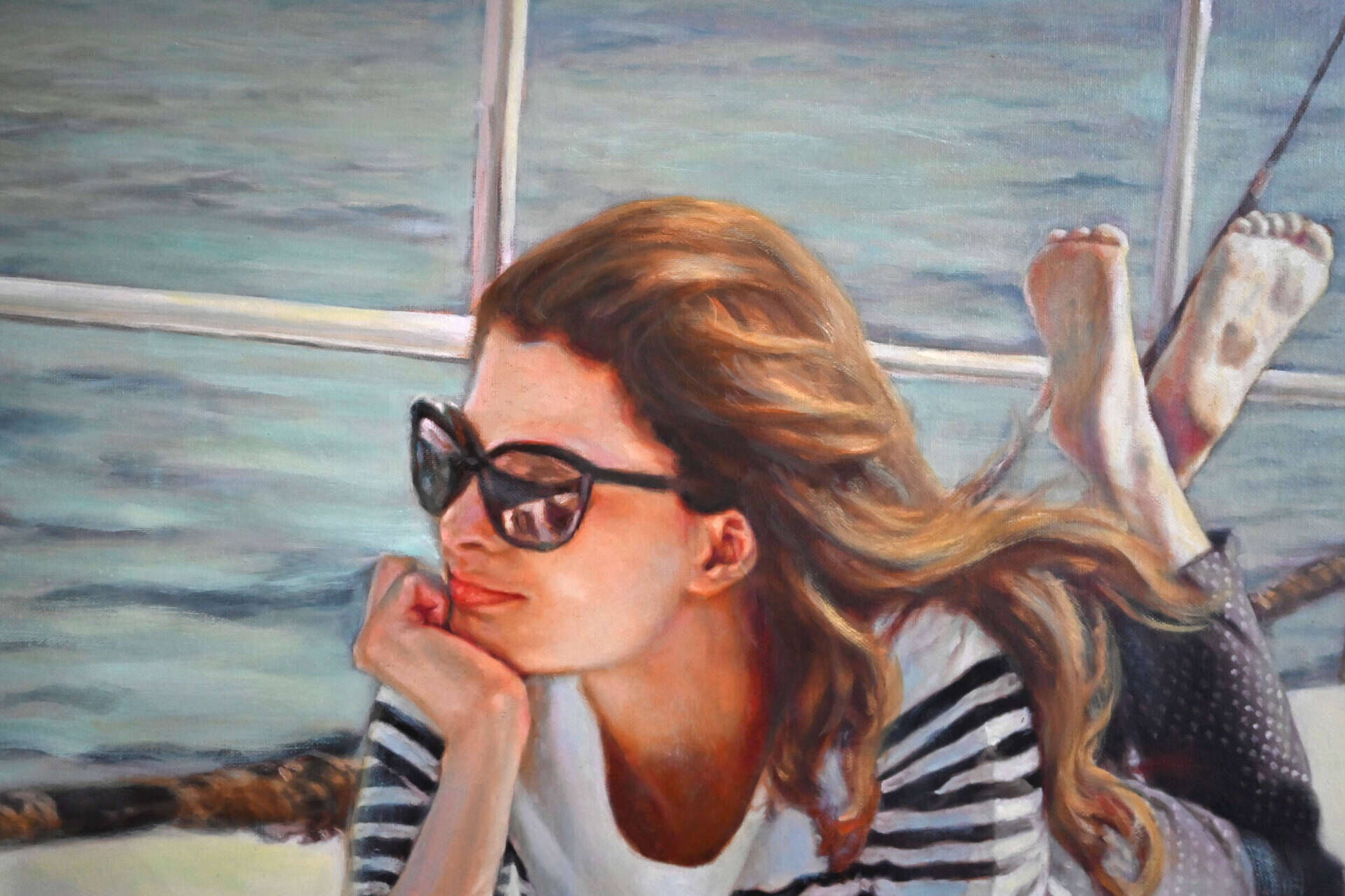 Frau auf Boot - Christian Herzig 1