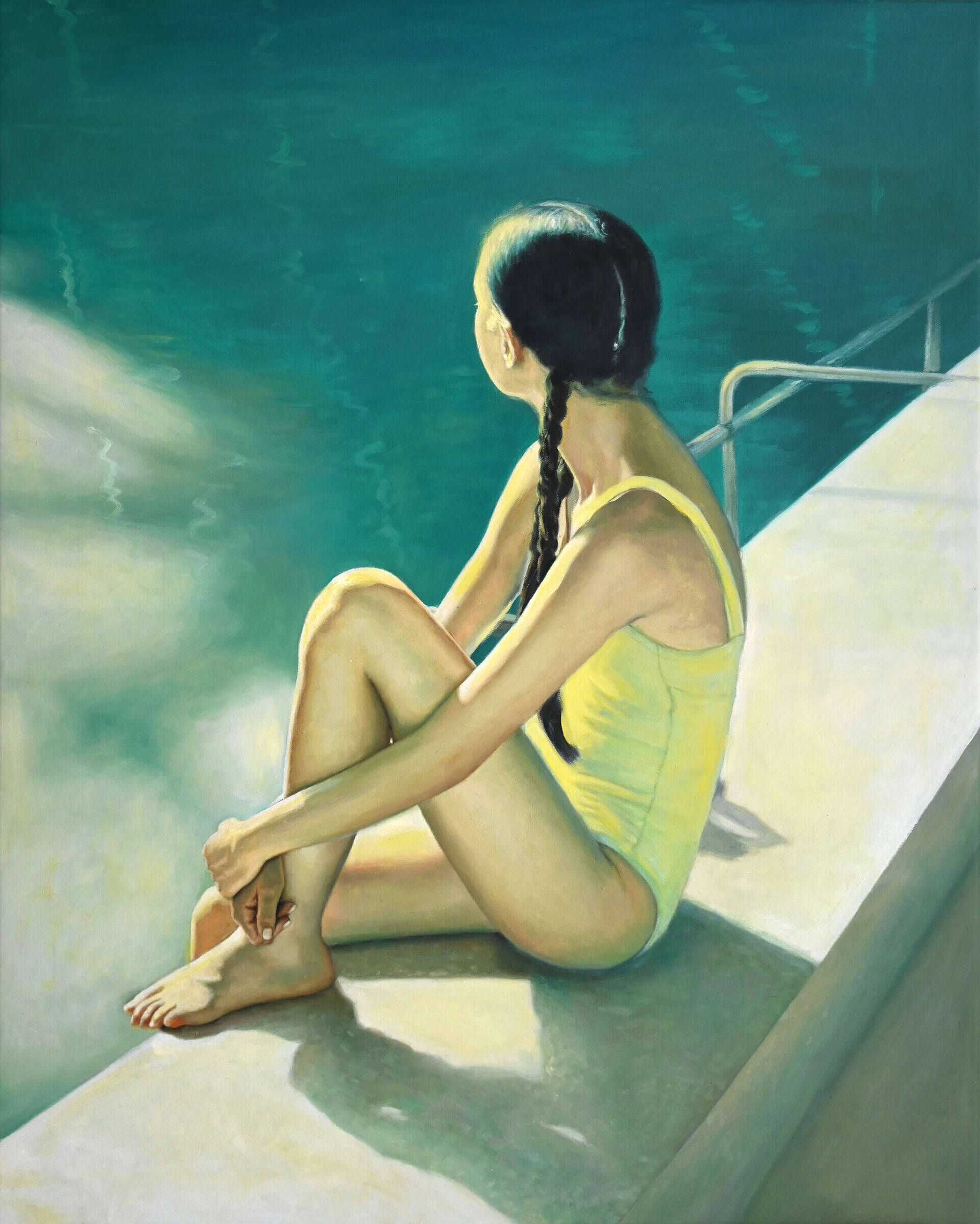 Mädchen am Pool - Christian Herzig 1