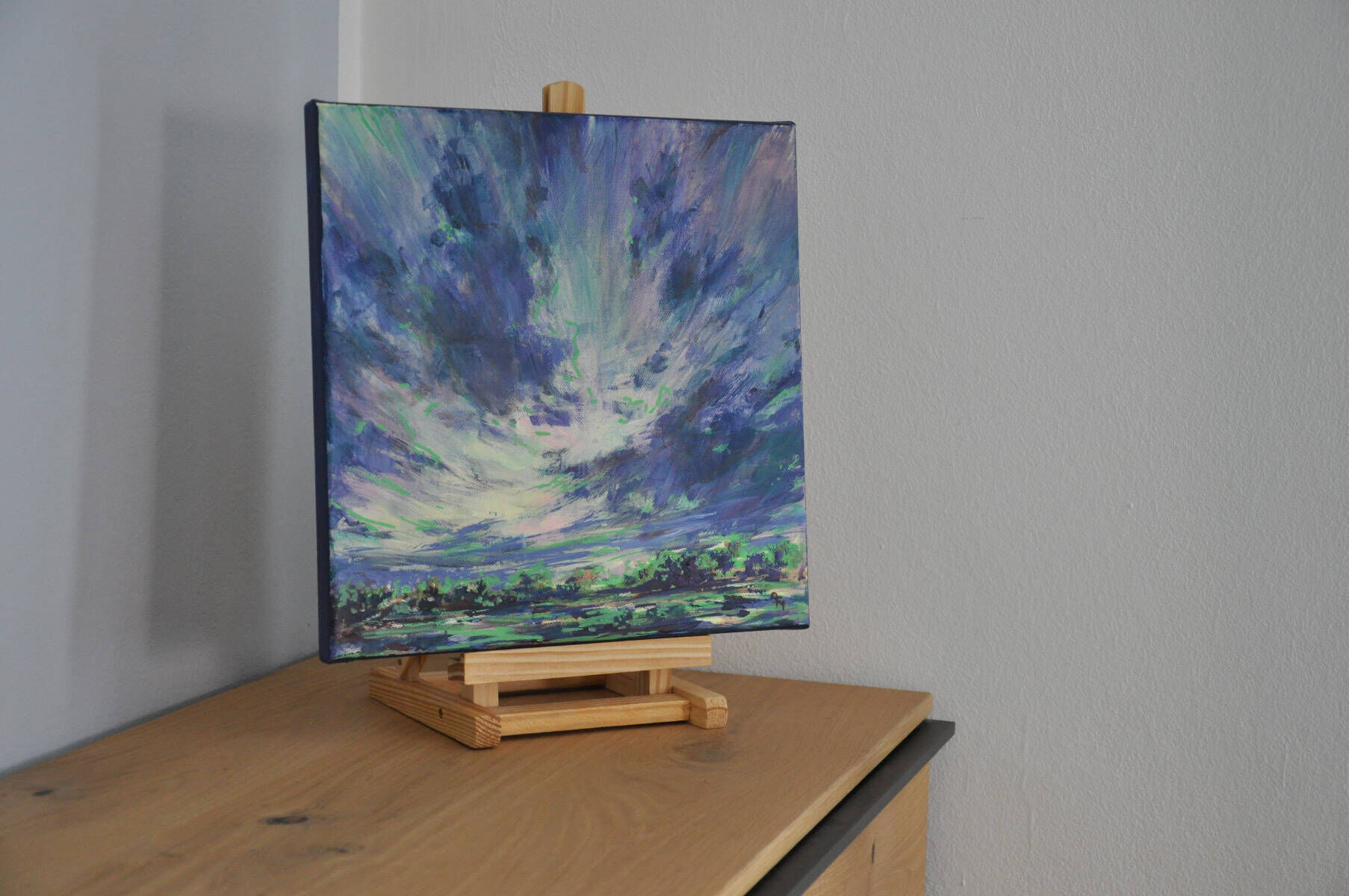 Wolkenlandschaft Blau