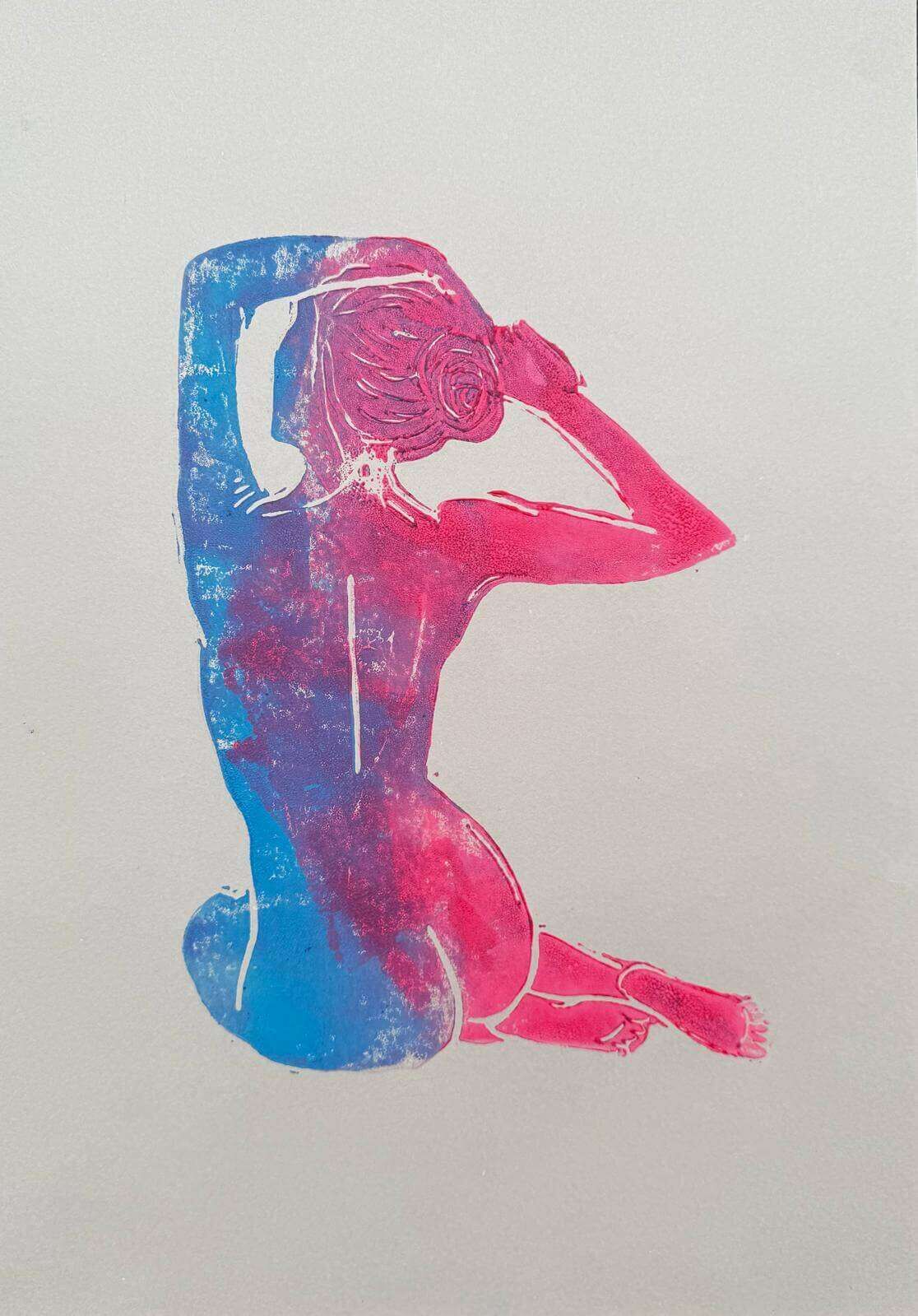 BODY 01 Linolschnitt  - Sybille Stein 1