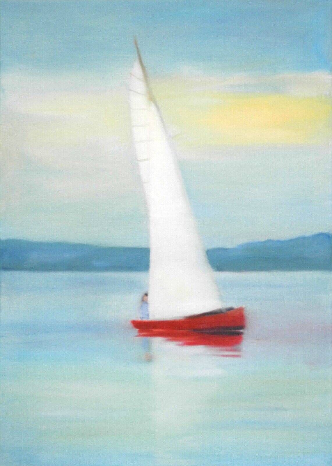 Rotes Segelboot - Christian Herzig 1