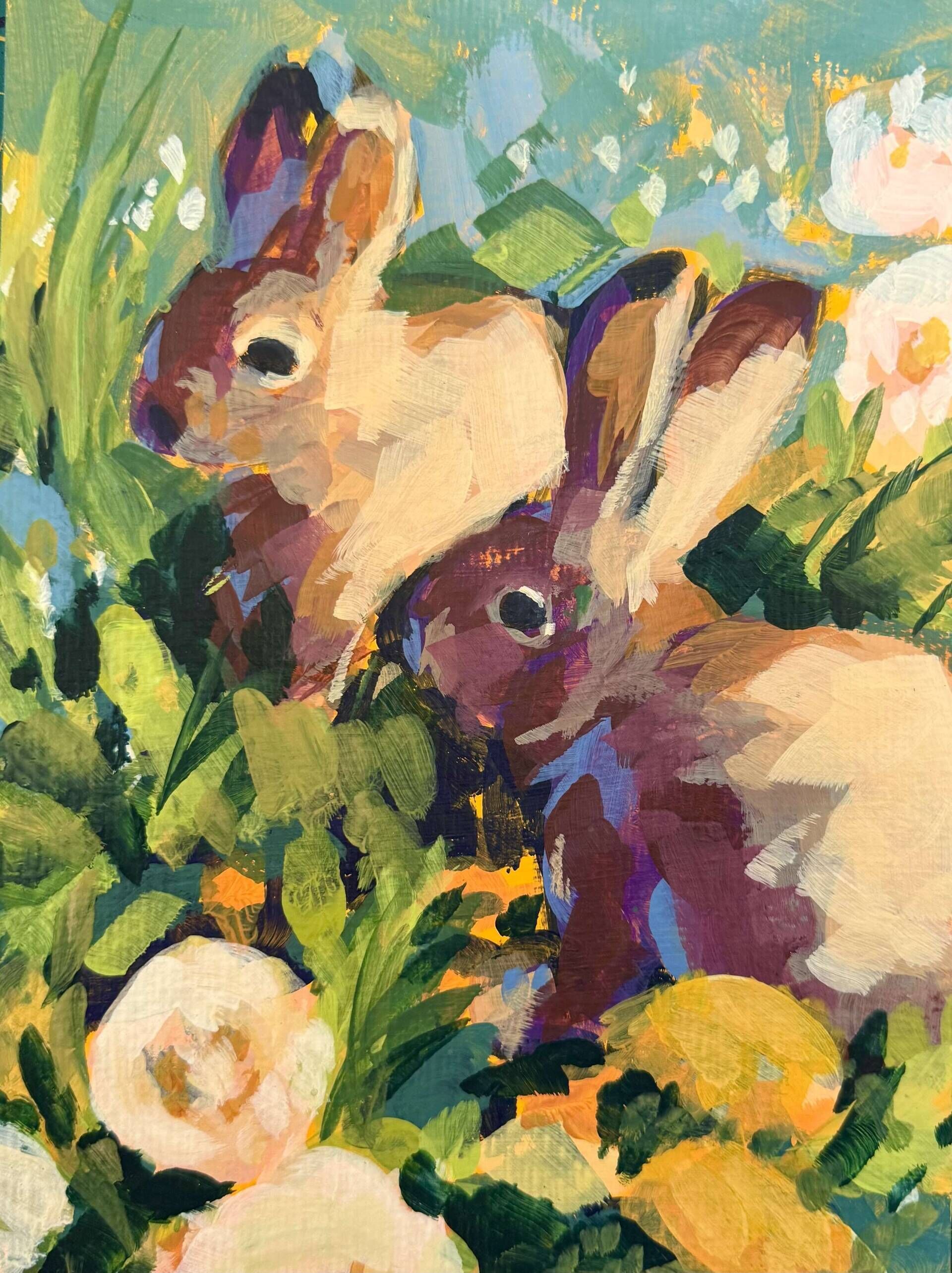 Hasen im Löwenzahn - Daniel Heimgärtner 1