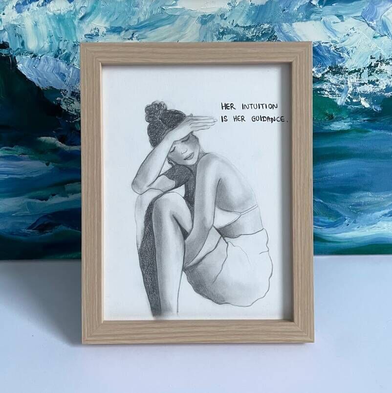 Subtle sketch of a woman 6