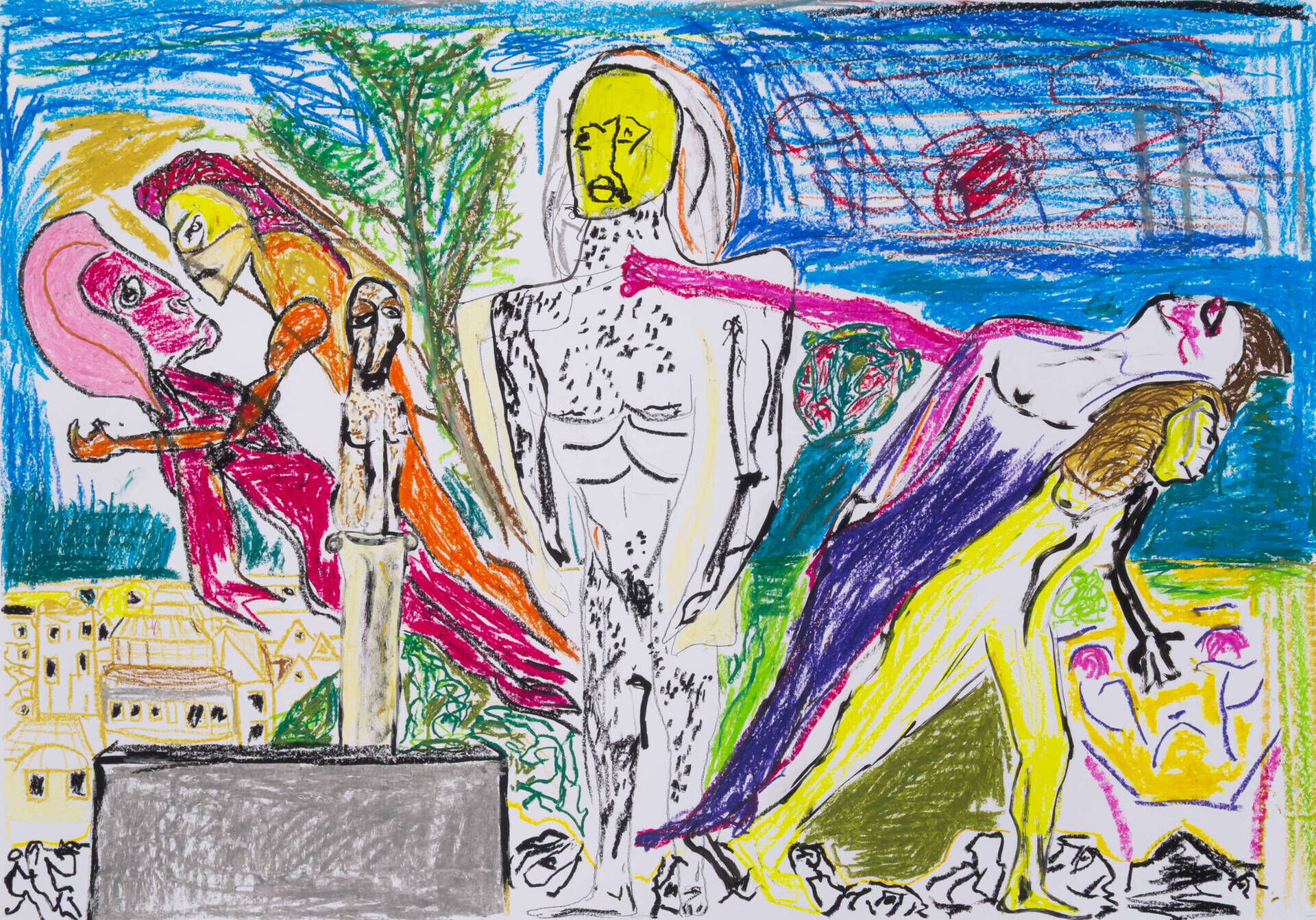 Figurenhalbkreis - Leonhard Mihm 1