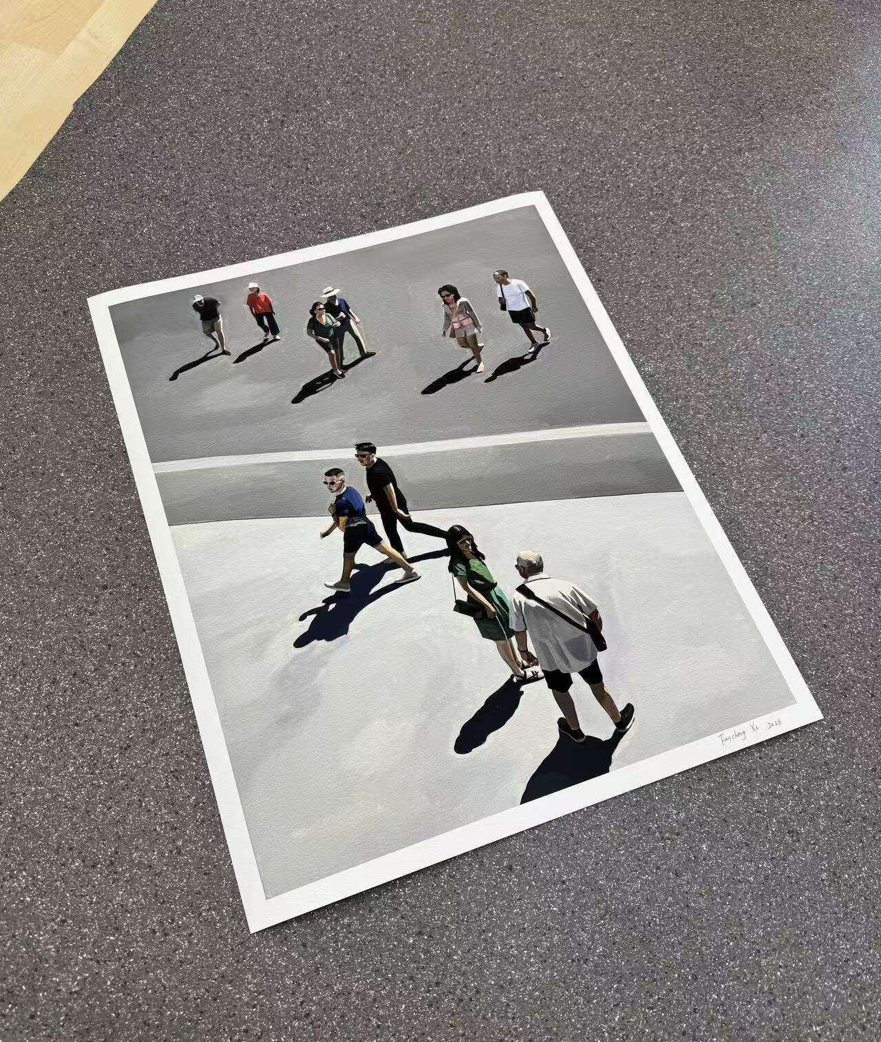 Passanten in Berlin （Fine Art Print ) - Fancheng Xu 5