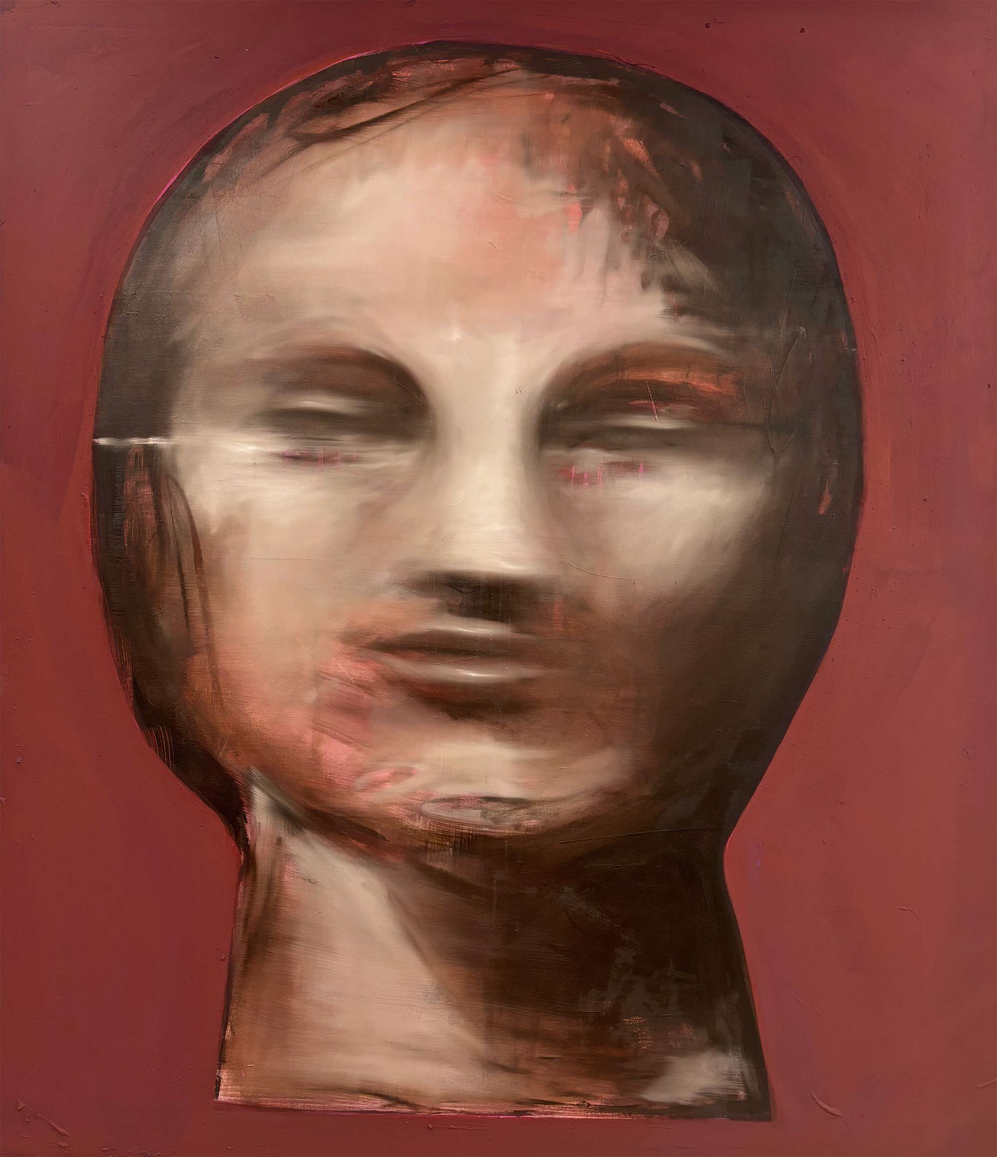 head in burgundy red - Tyler Heidenwag 1