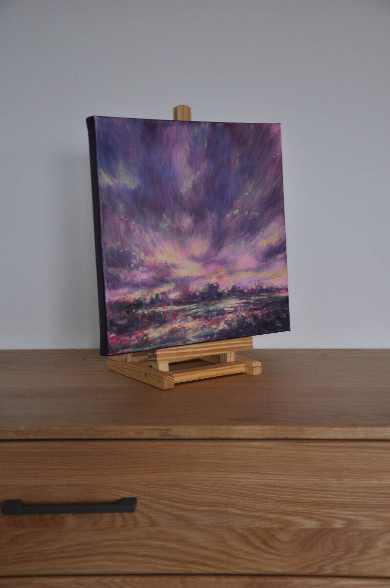 Wolkenaufbruch Violett III