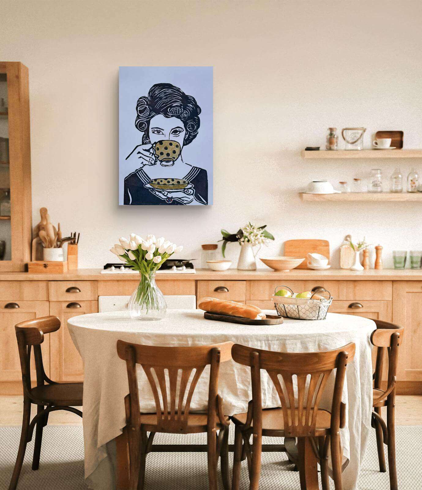 COFFETIME 03 Linolschnitt - Sybille Stein 7