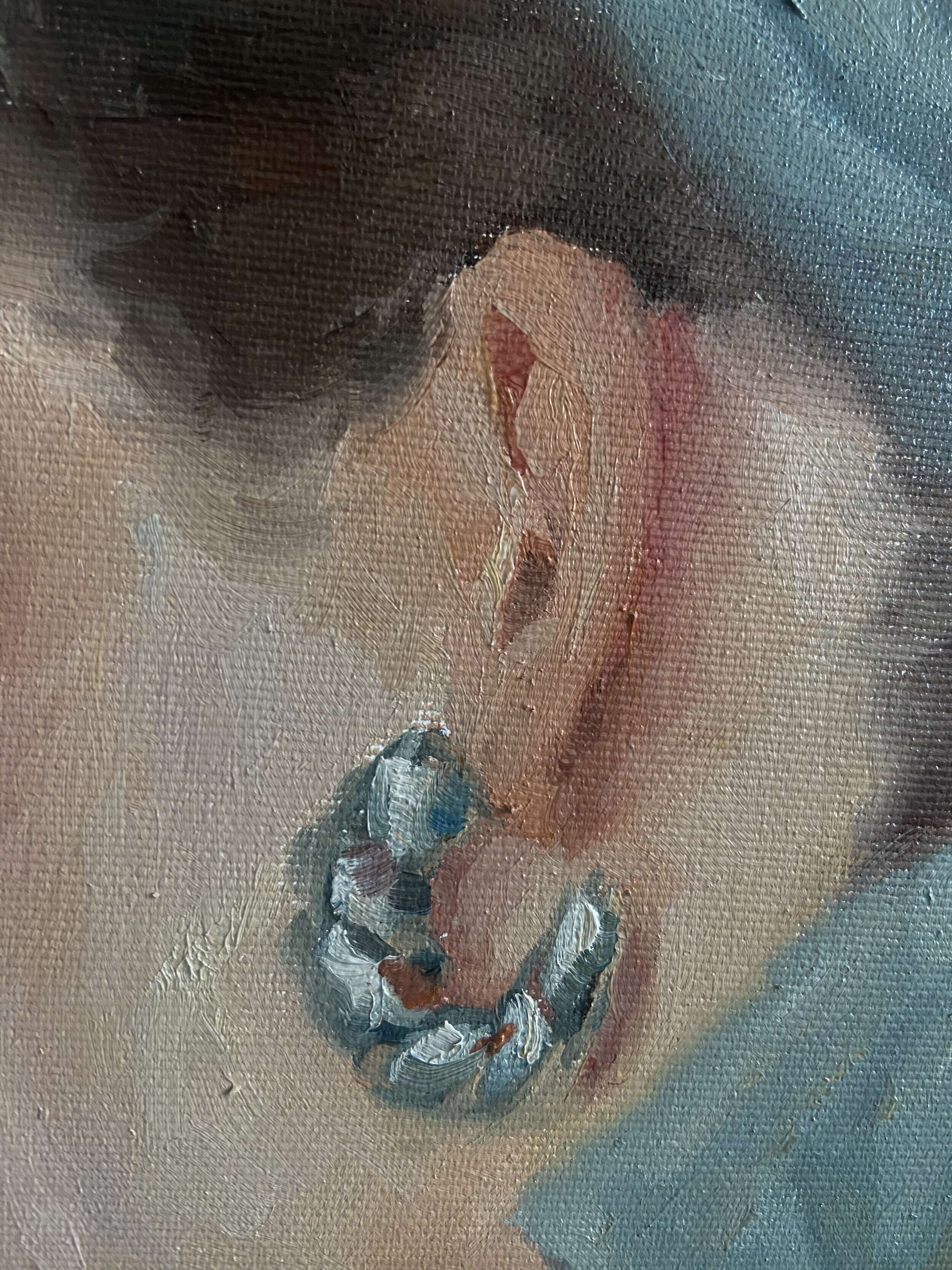 Maria mit blauem Kopftuch - Lilli Geyer 2