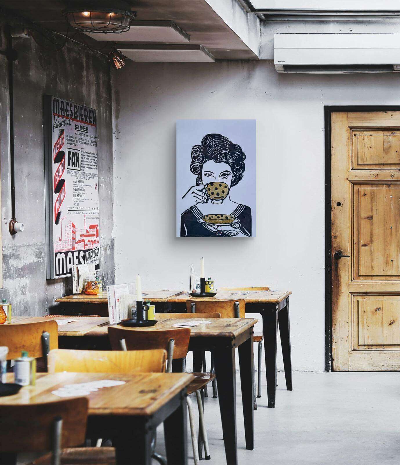 COFFETIME 03 Linolschnitt - Sybille Stein 6