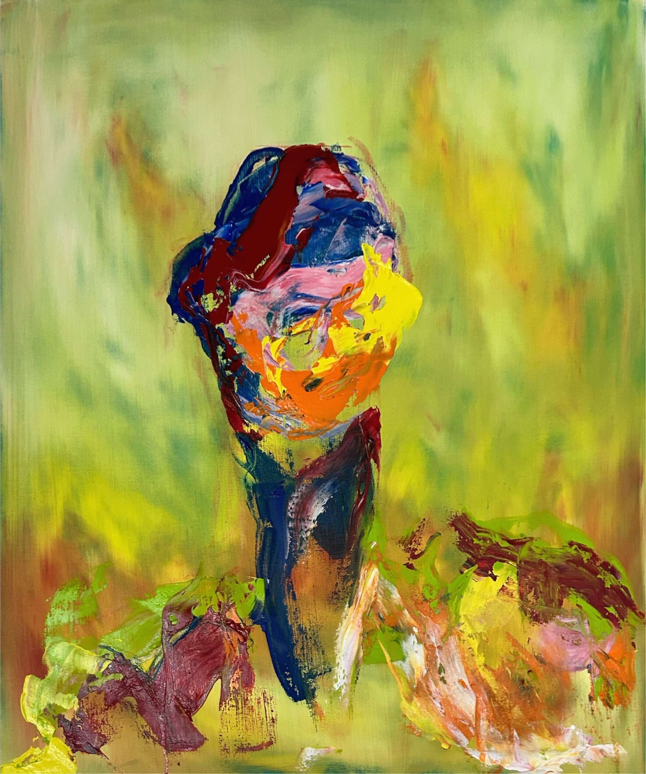 Distorted Portrait behind the Sky Yellow - Leonel Perez 1