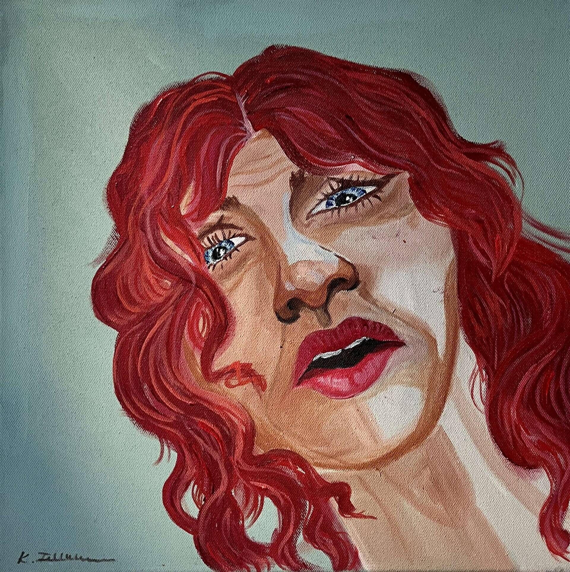 Selbstporträt mit Angst - Kiki Feltzinger 1