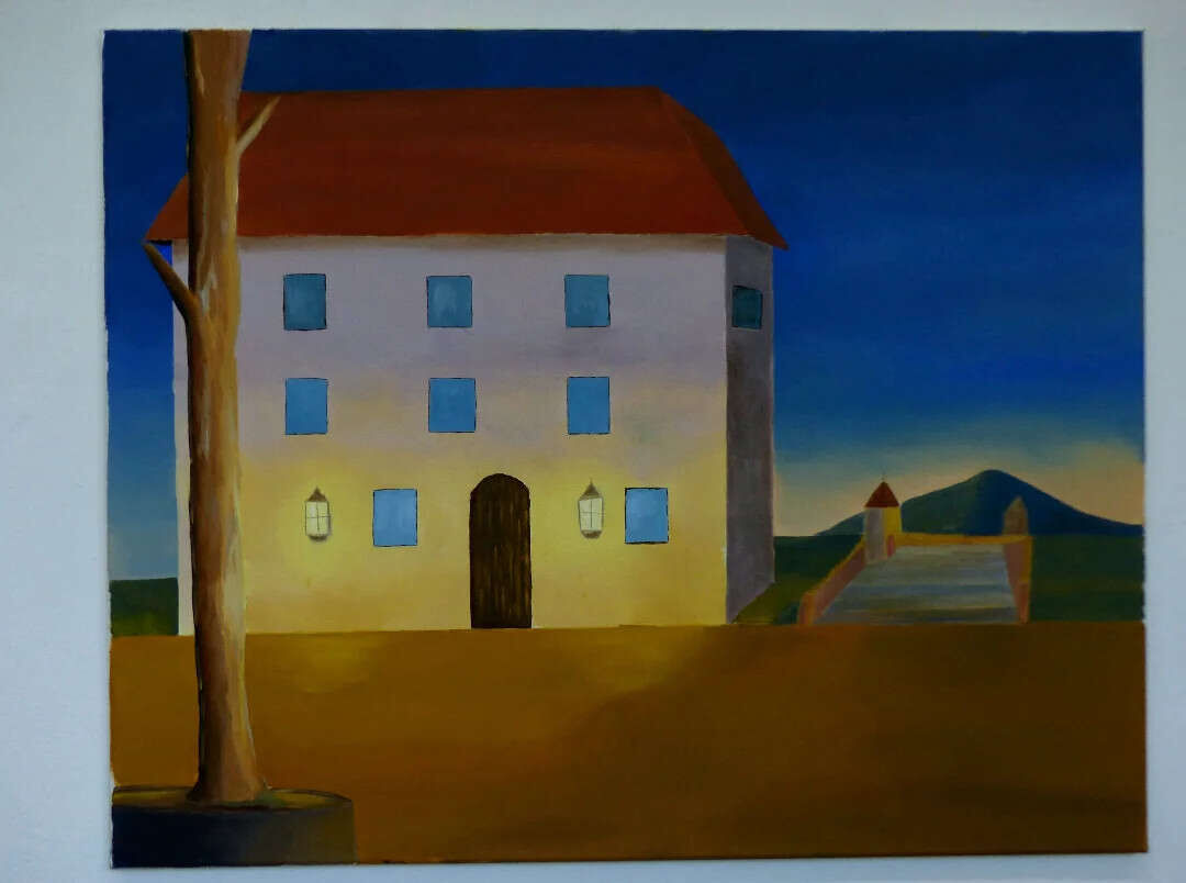 Haus in der Nacht - Mirko Lassalle 1