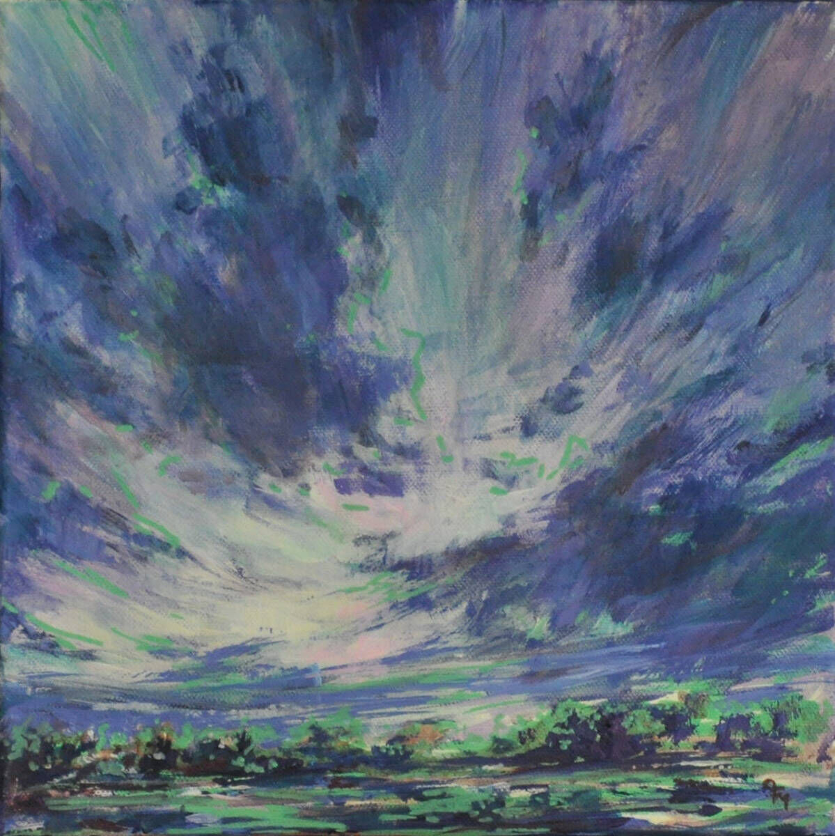 Wolkenlandschaft Blau