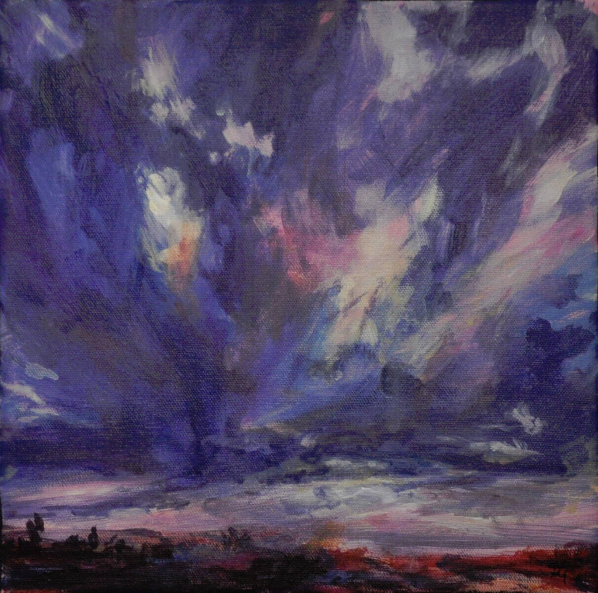 Wolkenaufbruch Violett II