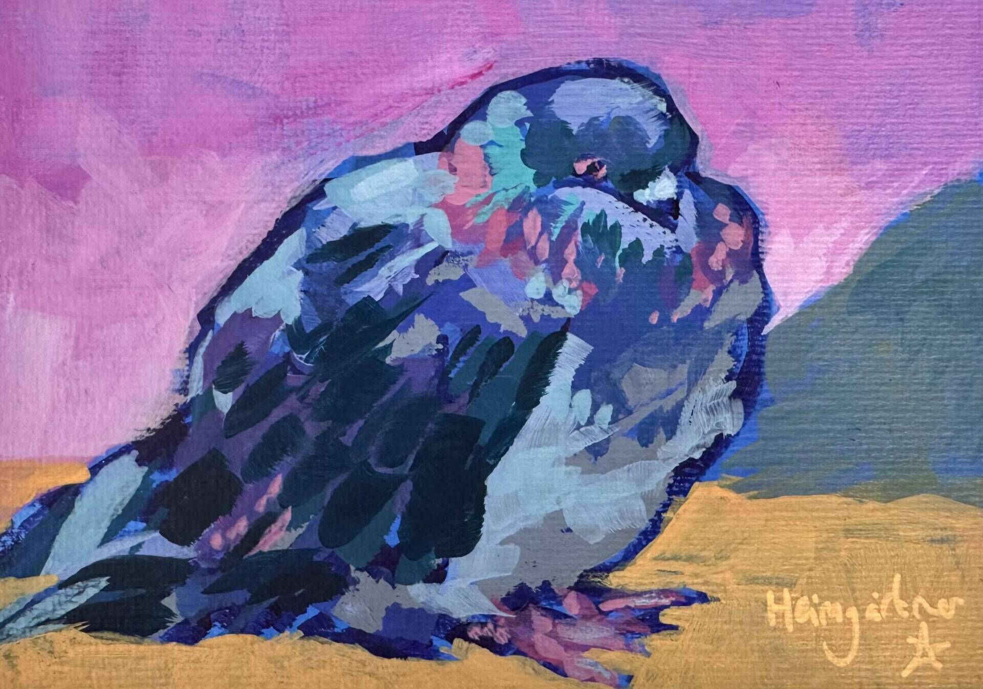 Taube in dick - Daniel Heimgärtner 1