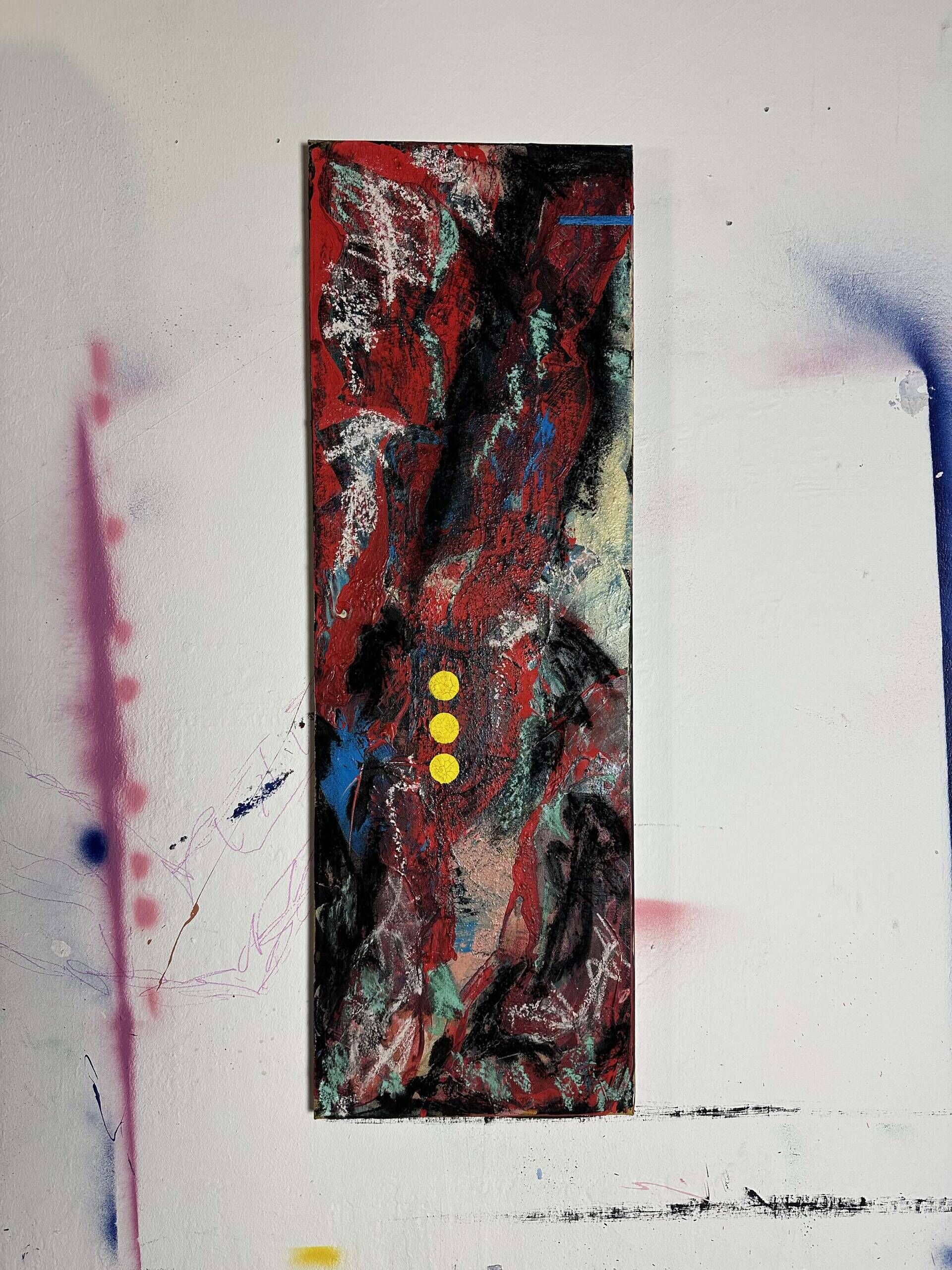 abstract with three yellow dots - Martin Collmann 7