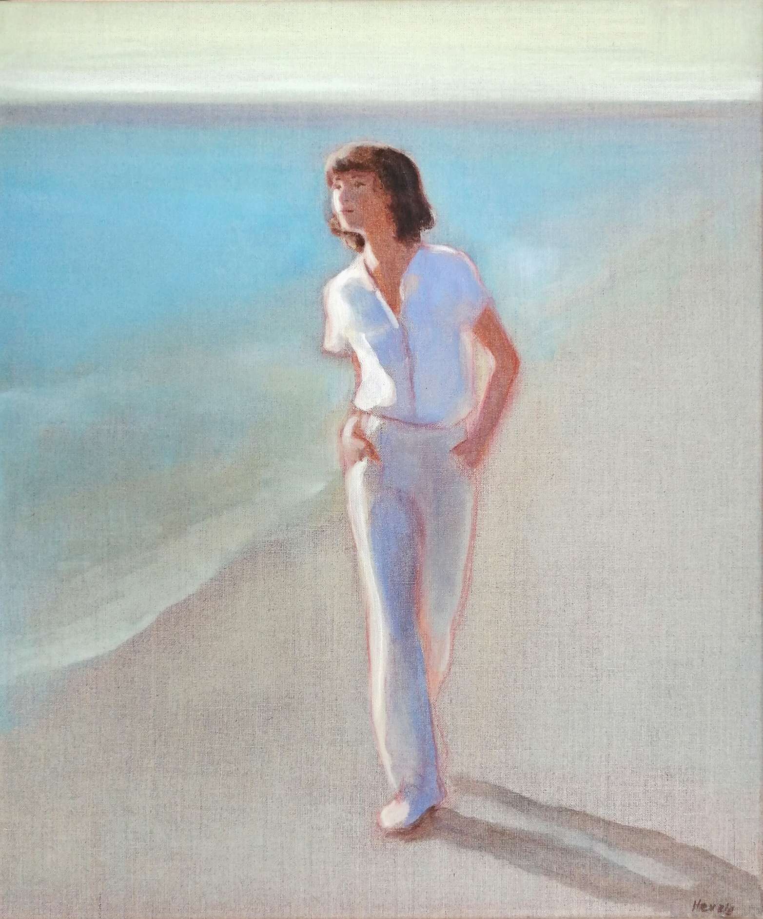 Frau am Strand - Christian Herzig 1