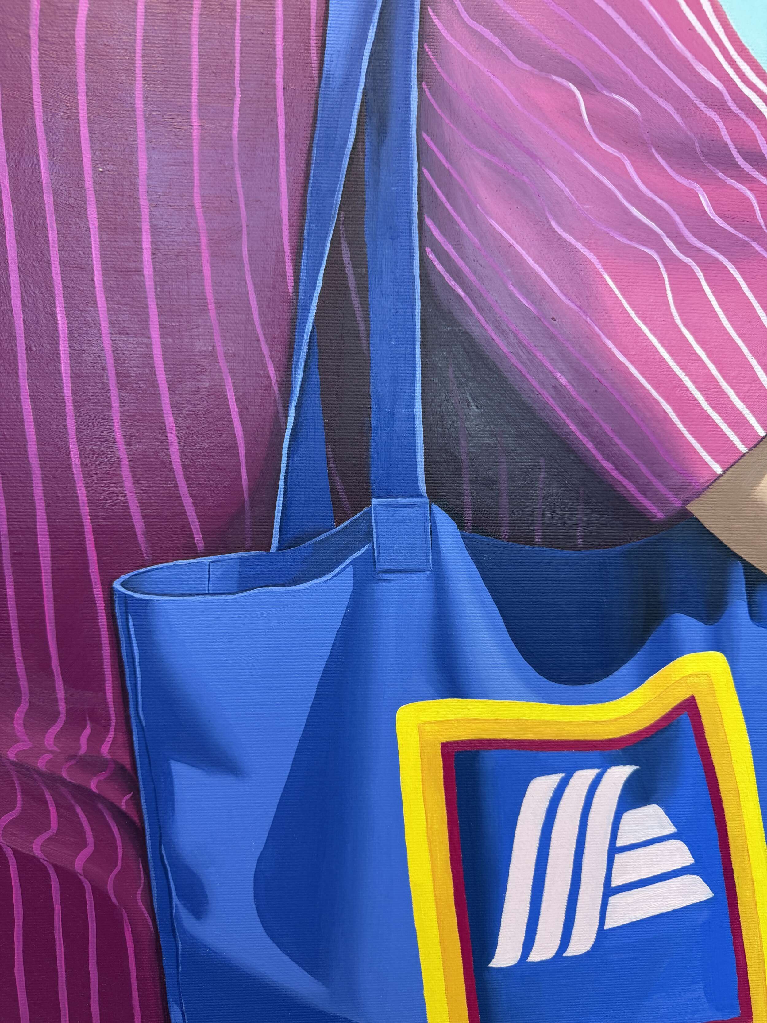 Dame in pink gestreiftem Oberteil - Julia Oleinicenko 2