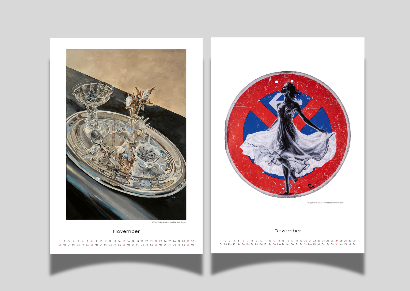 Kunstkalender 2026 A3 / A4 Hochformat 