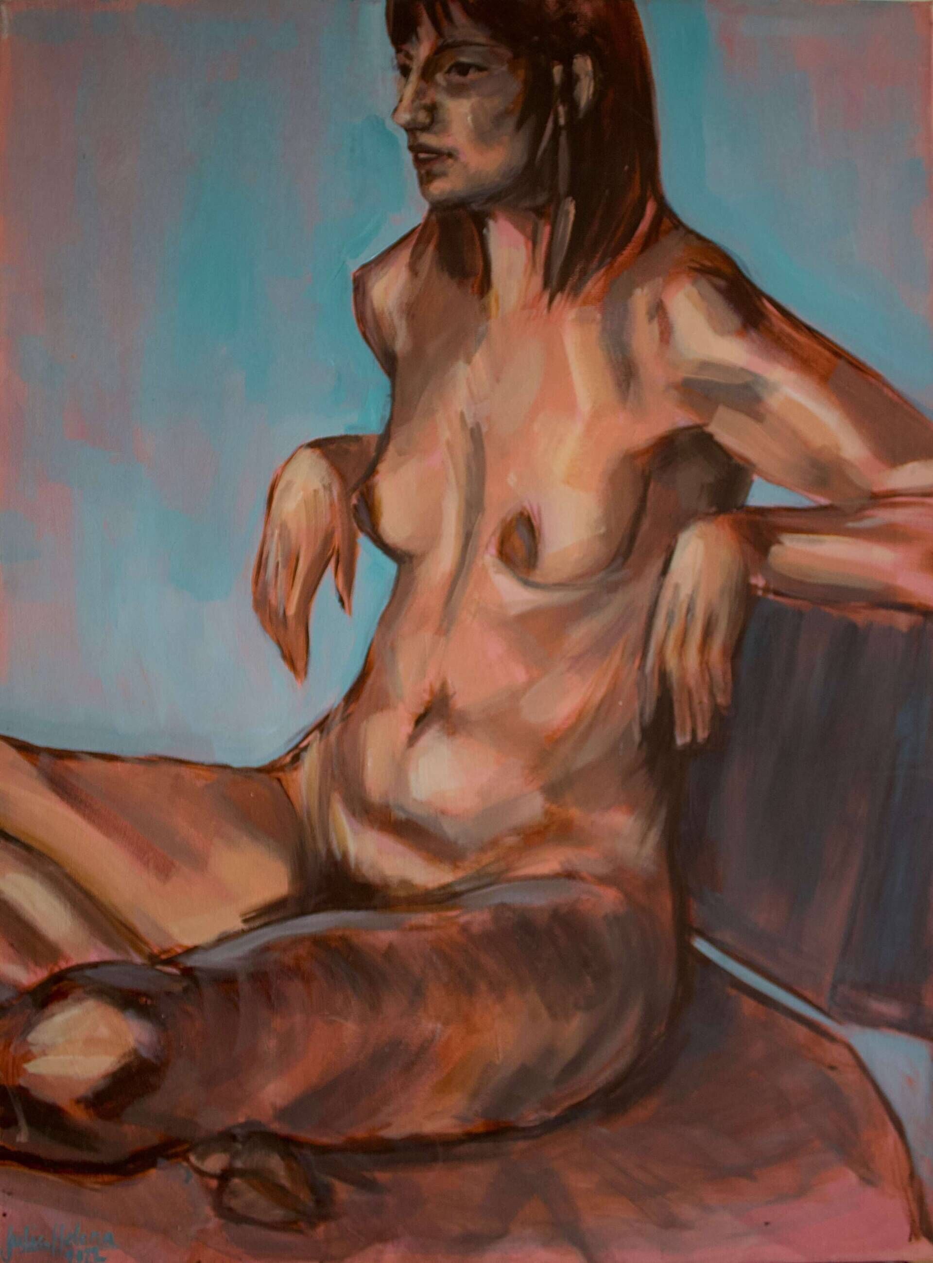 Sitzender Akt - Julia Ettenhuber 1