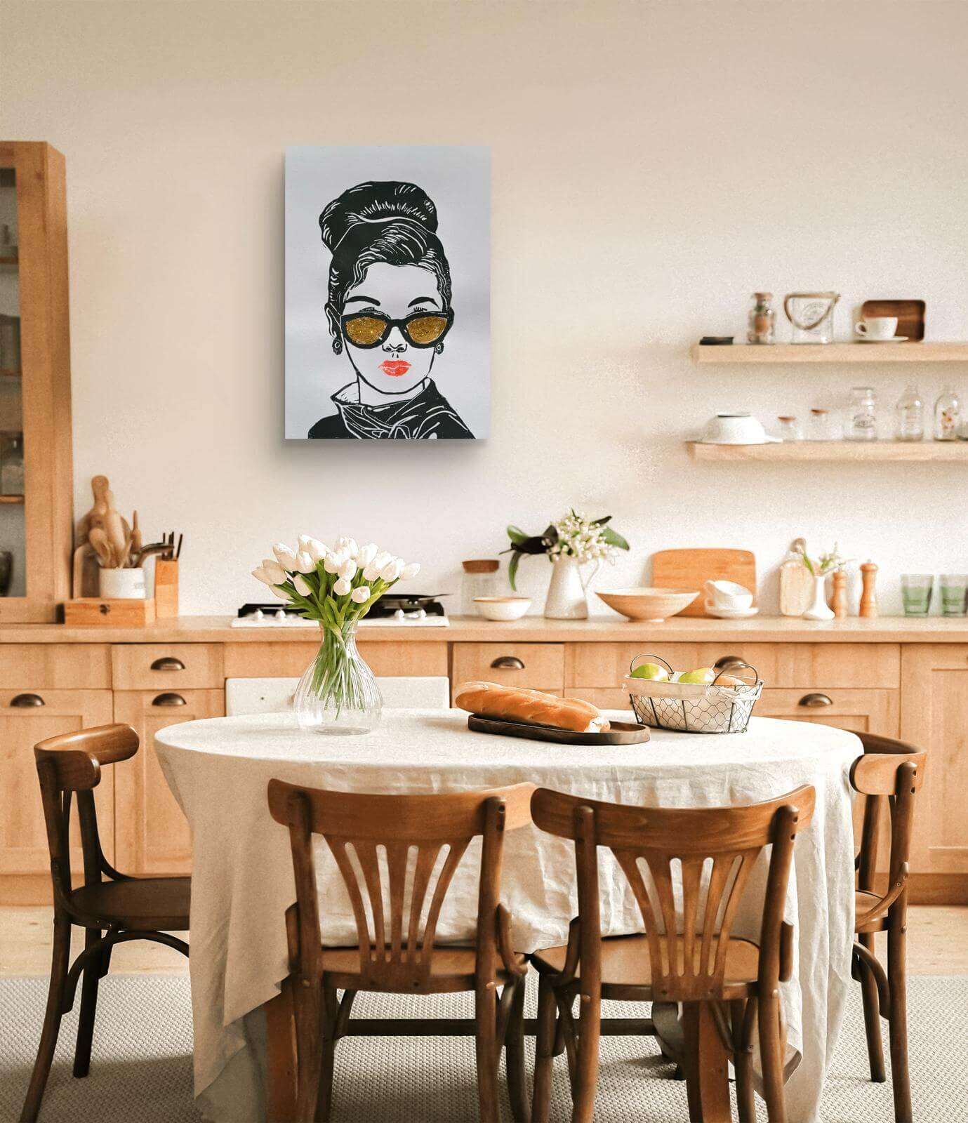 THE COOL GIRL 03 Linolschnitt - Sybille Stein 8