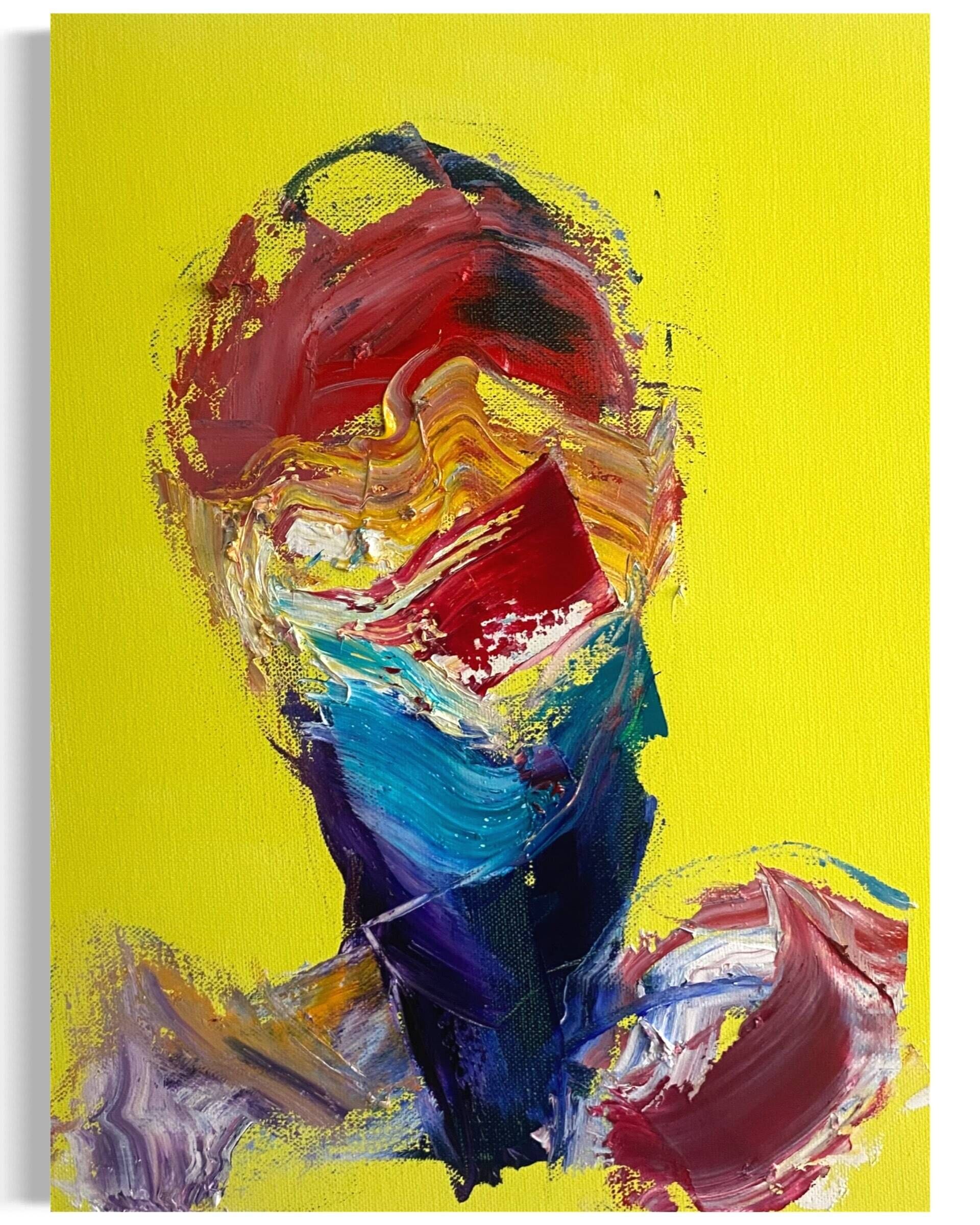 Slebstportrait Gelb VIII - Leonel Perez 1