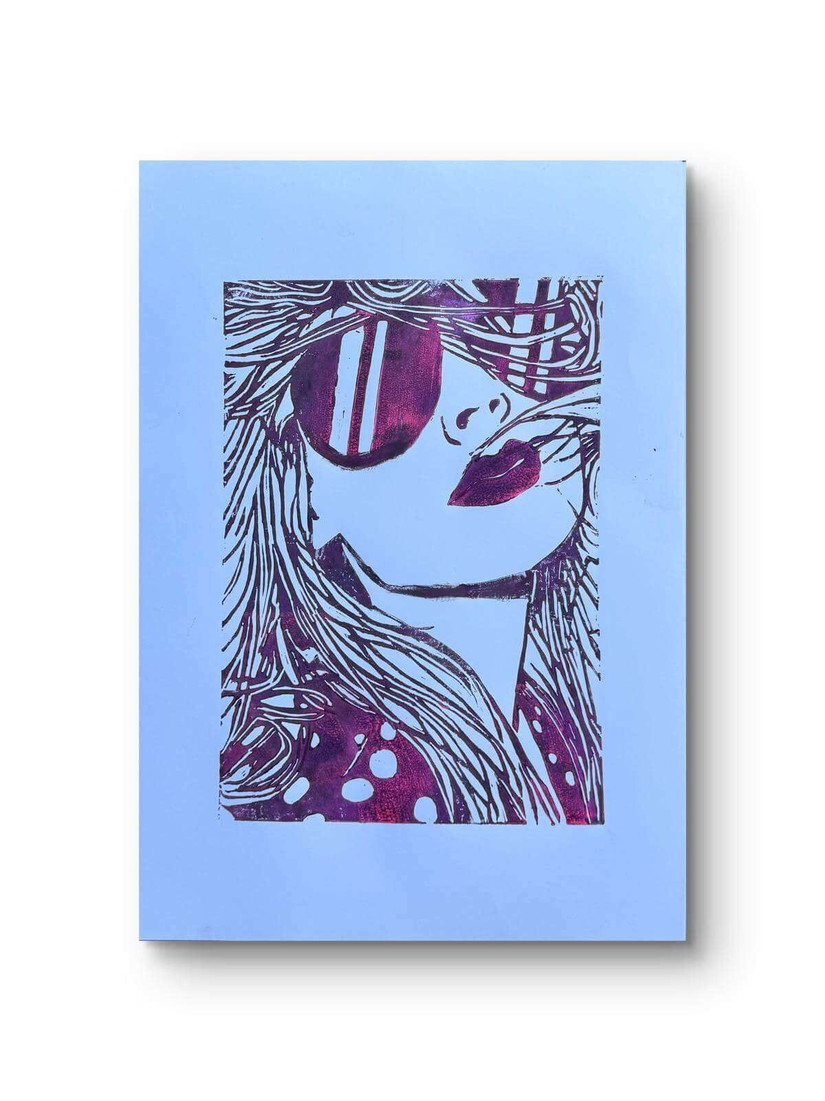 CATHY No. 03 Linolschnitt - Sybille Stein 2