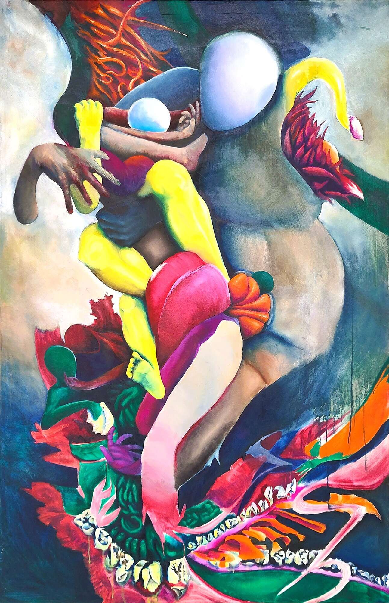 Bunter Engel mit Blumen - Fabio Lorenzo 1