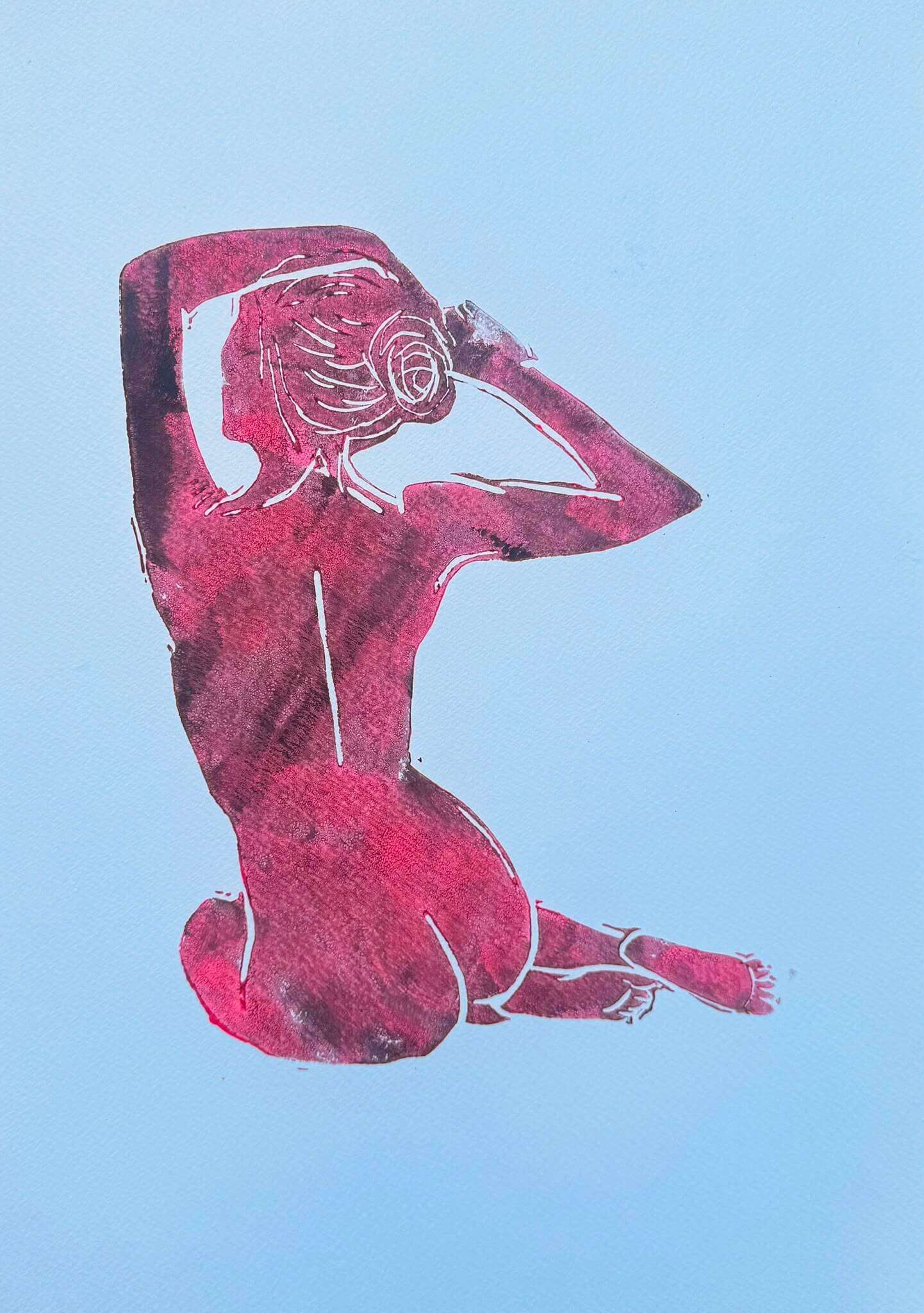 BODY 04 - Linolschnitt - Sybille Stein 1