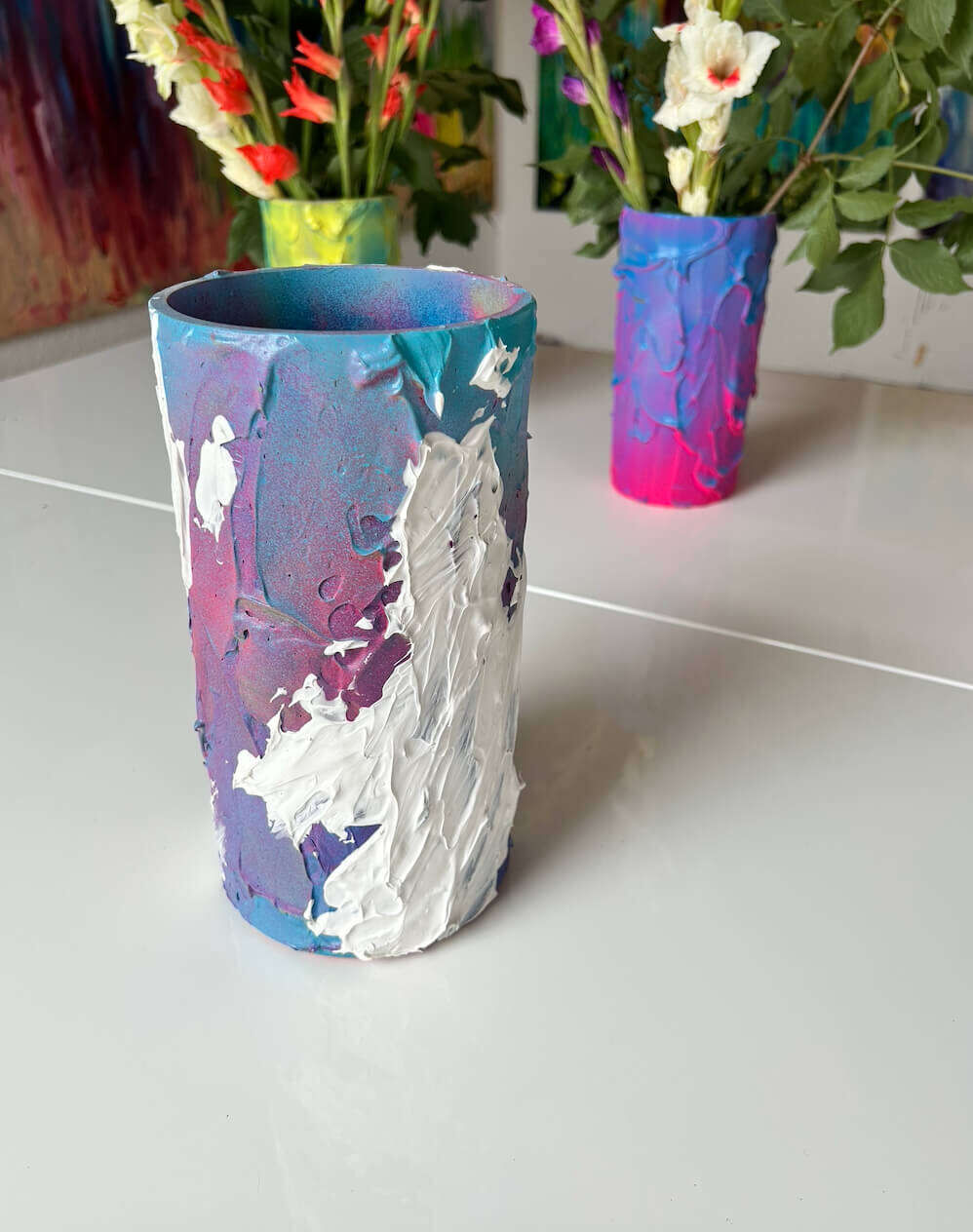 Vase - Weiß Bunt (Studie)  - Leonel Perez 2