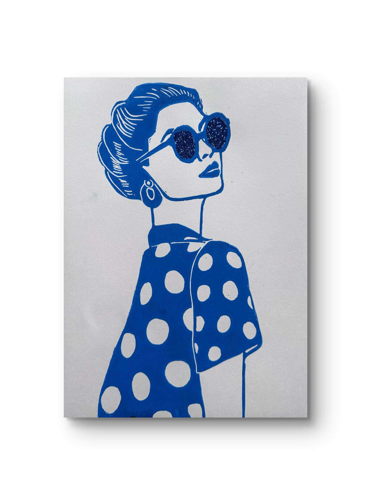 PALMAGIRL No. 4 - II LINOLSCHNITT - Sybille Stein 2