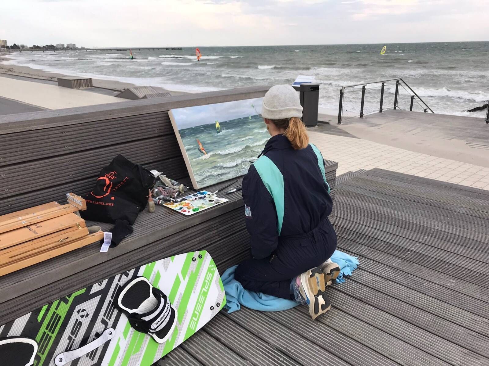 Surfer in Großenbrode