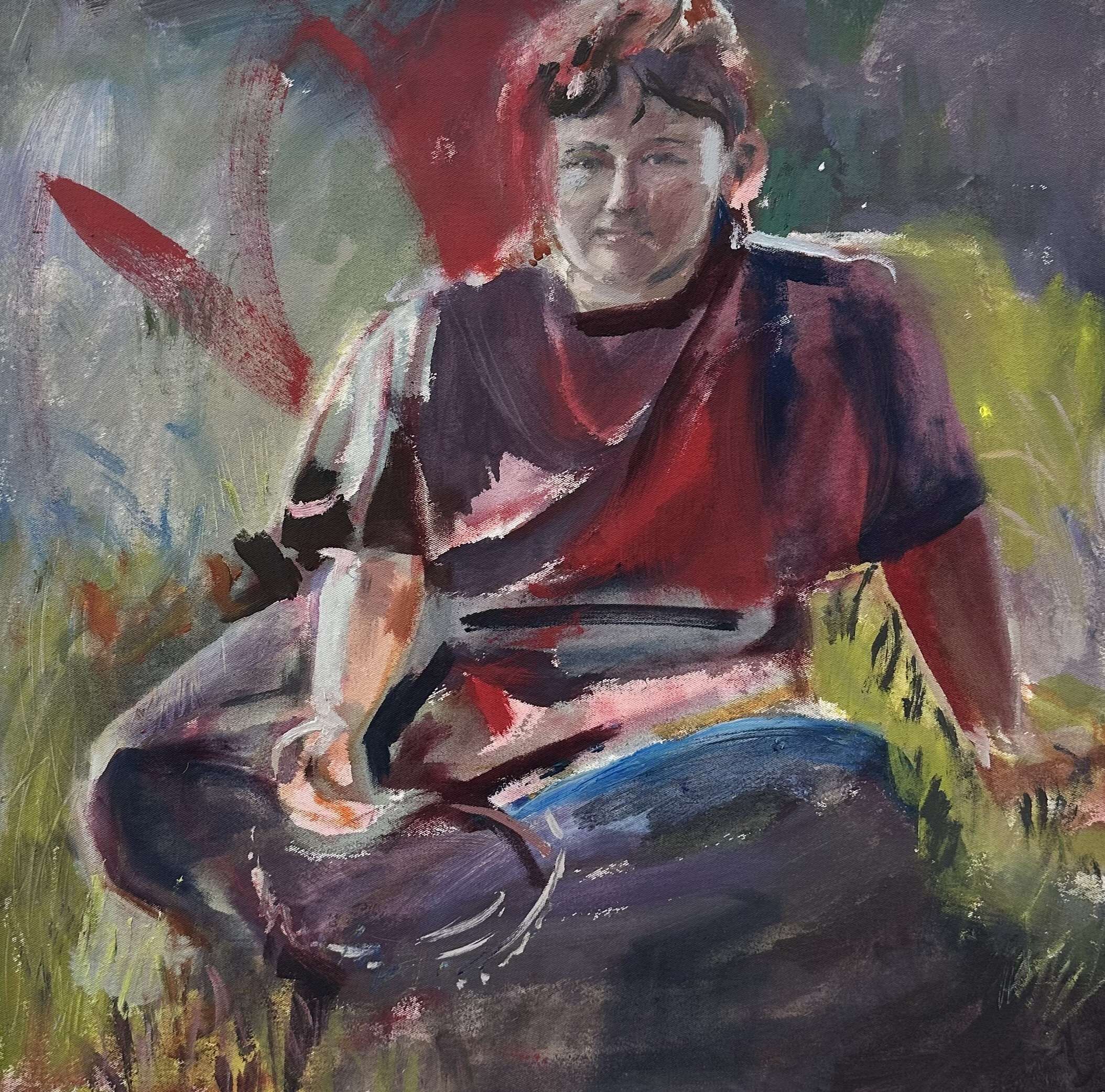 Portrait auf der Wiese  - Melek Özer 1