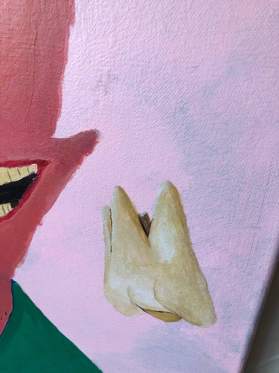 mitten in die fresse