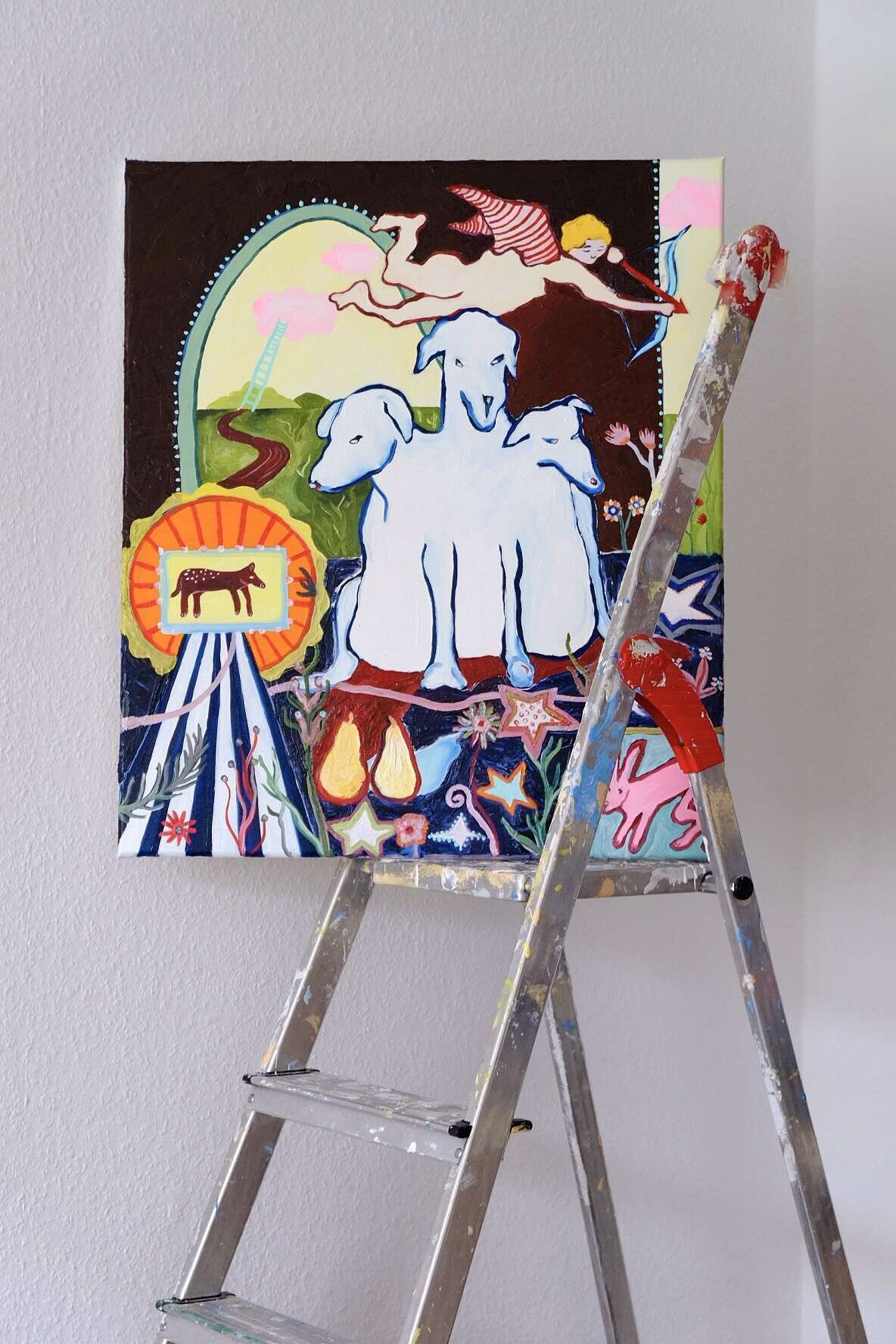 Himmelsleiter mit Amor - Anna Leisner 2