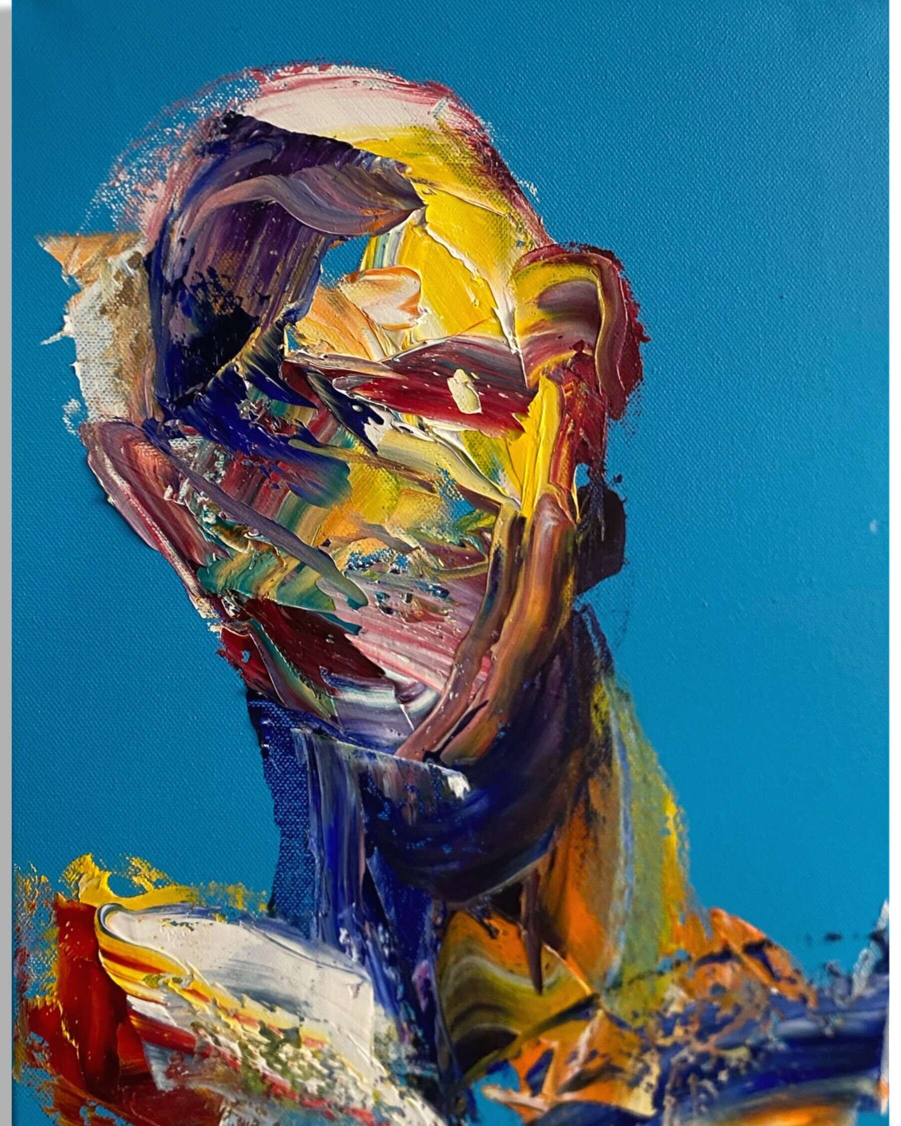 Portrait Blau 5 - Leonel Perez 1