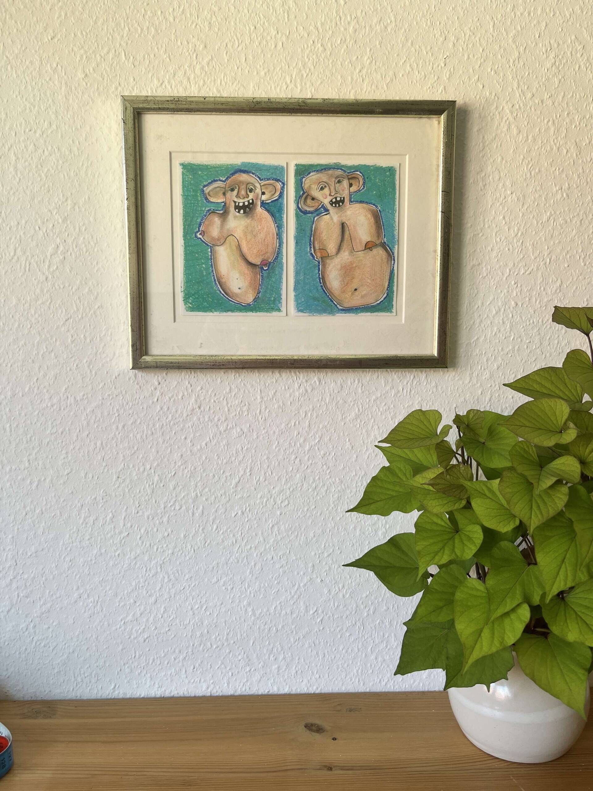 Serie 1 "Nach guck doch mal ...", zwei ... auf Türkis - Lara Burgmann 3