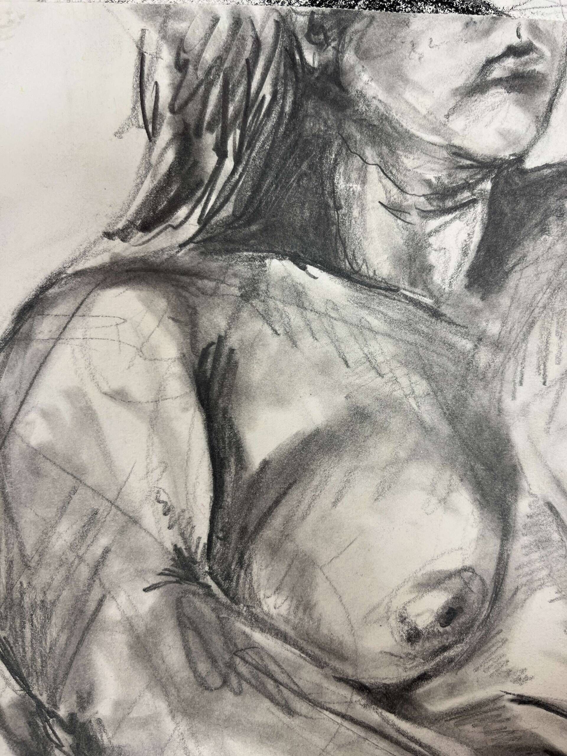 Weiblicher Akt sitzend - Leon Tho Barwig 3