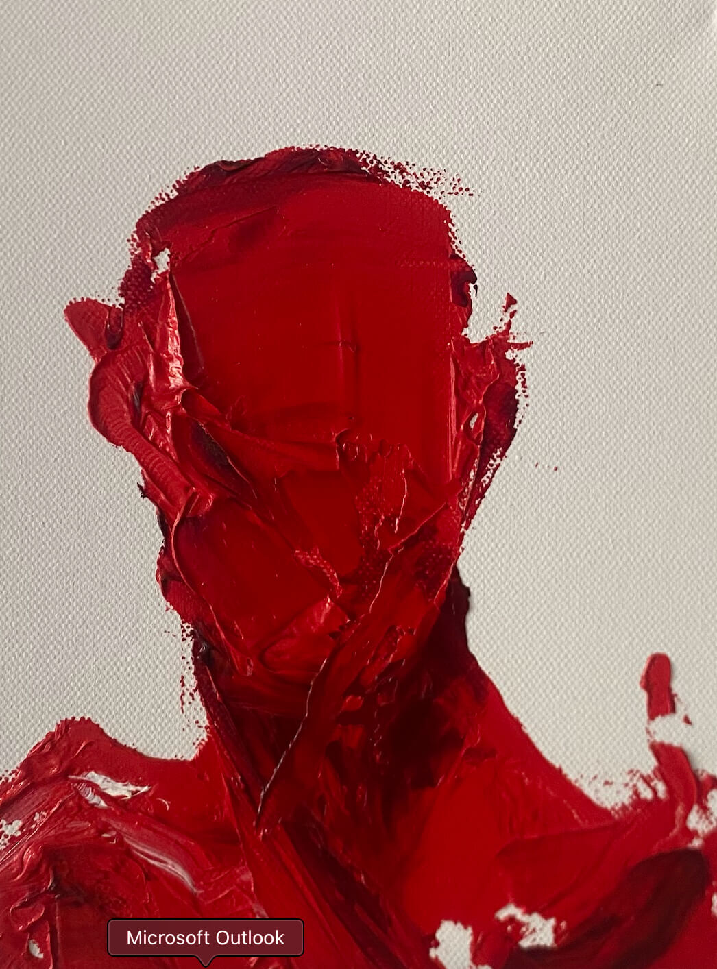 Selbstportrait Rot III - Leonel Perez 1