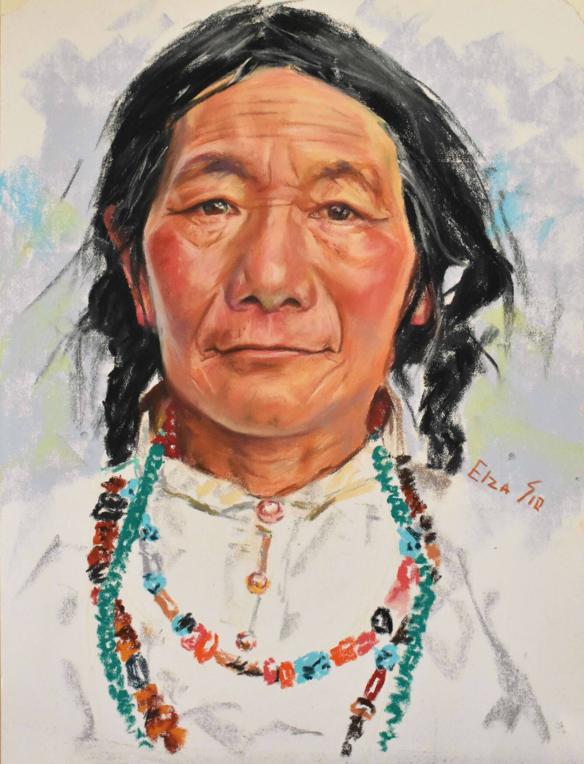 Native American woman  - Elza Slo 1