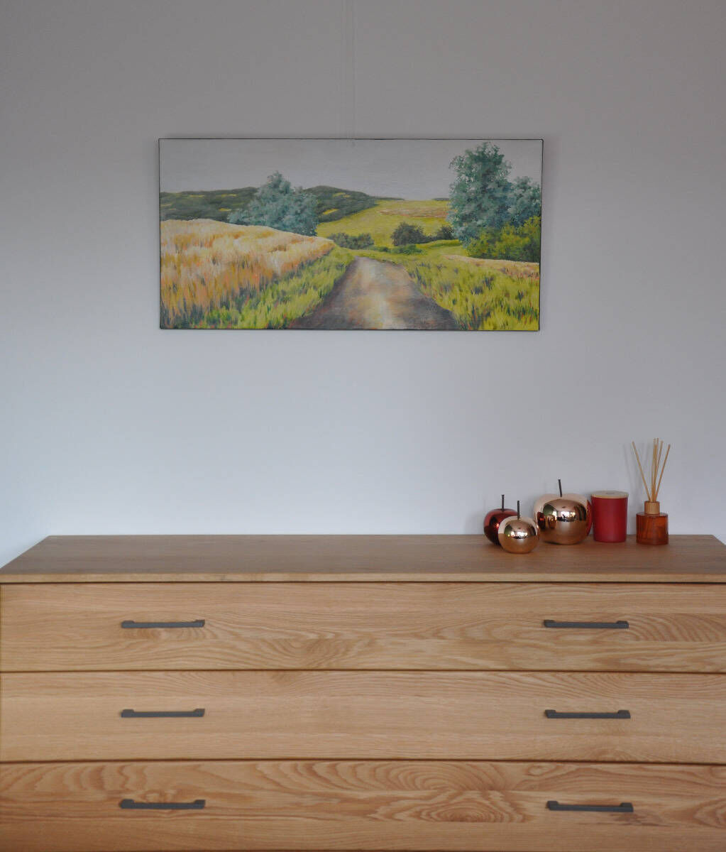 Weg in die Feldlandschaft