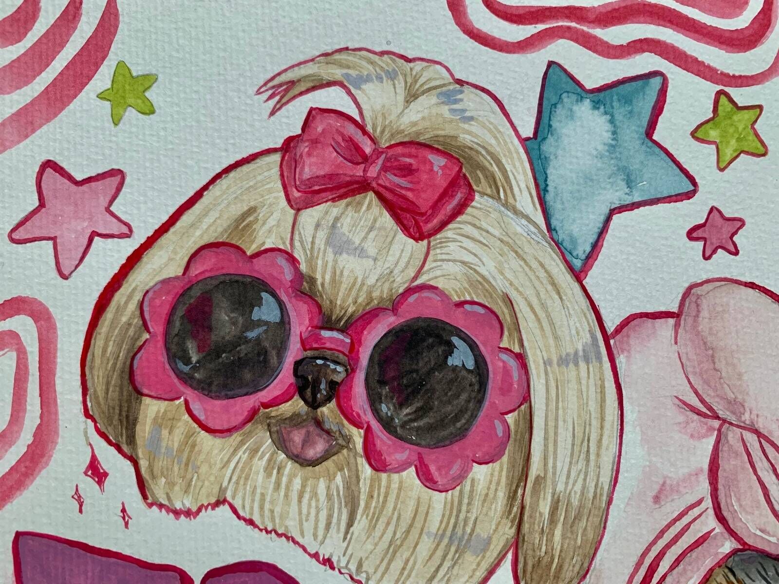 Witzige Hunde Collage