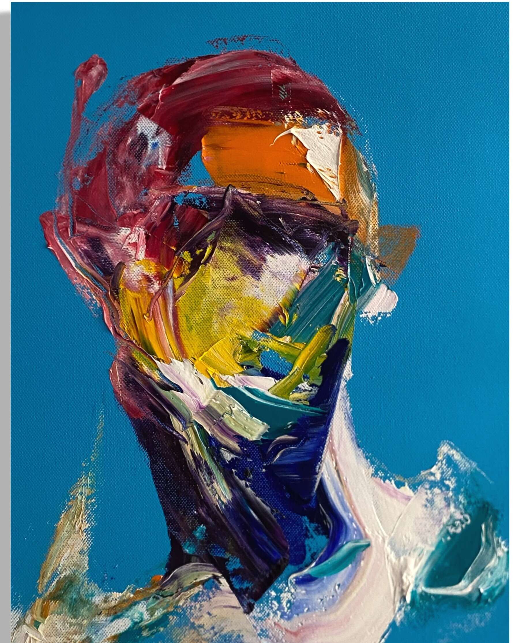 Portrait Blau 1 - Leonel Perez 1