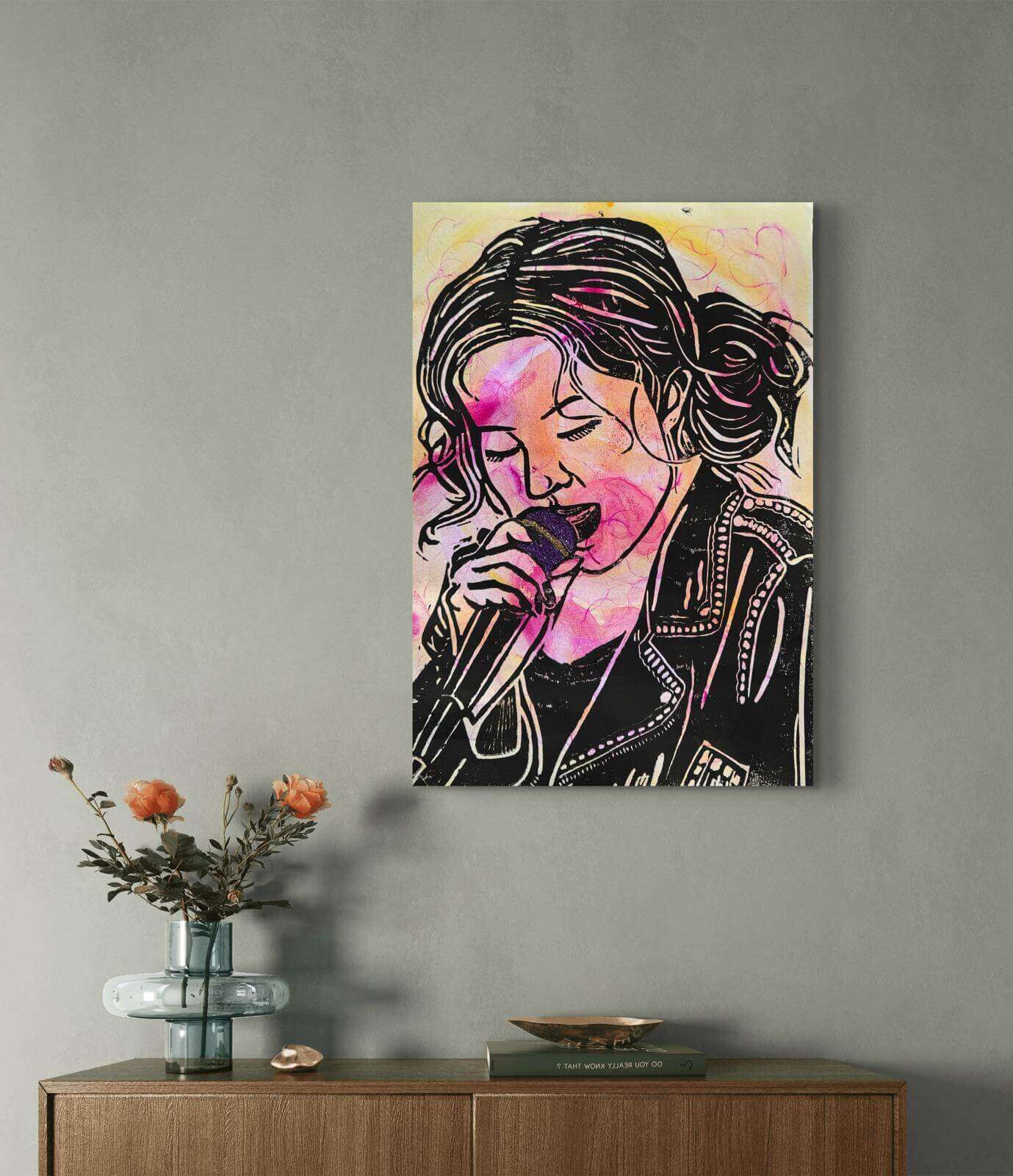 ROSE Linolschnitt 01 - Sybille Stein 4