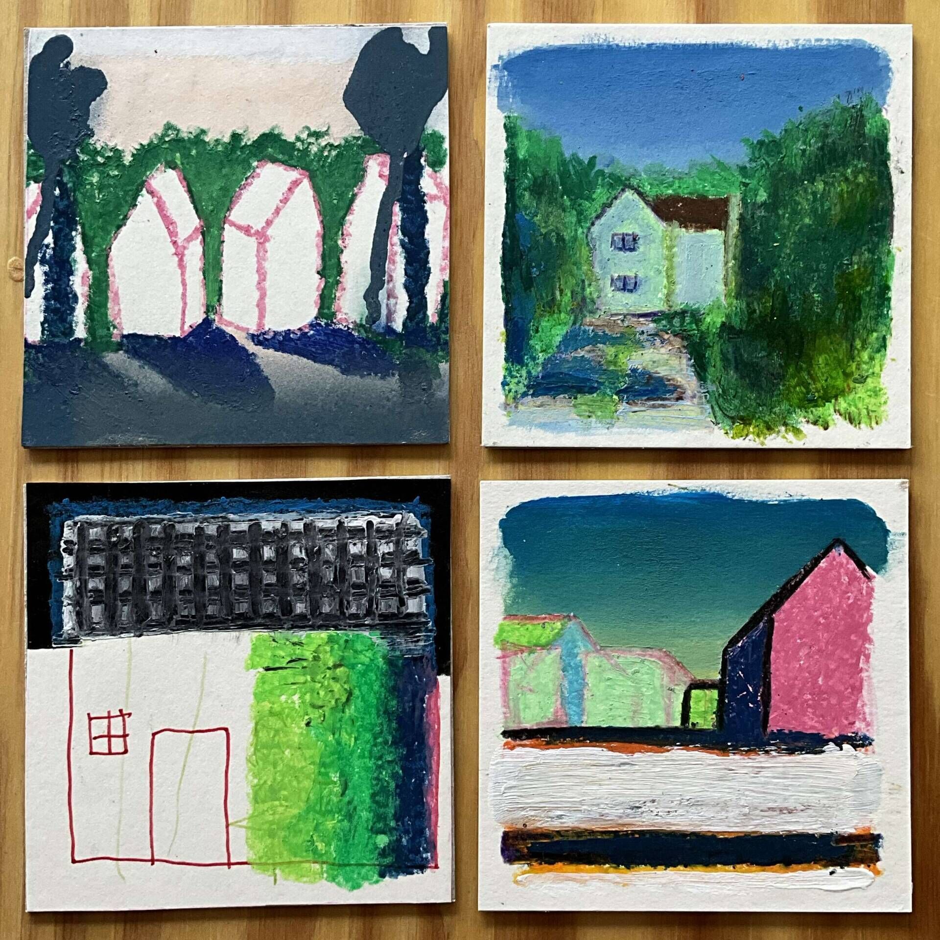 Set aus 4 Papierarbeiten, Nummer 14 - Lukas Franz Zimmermann 1